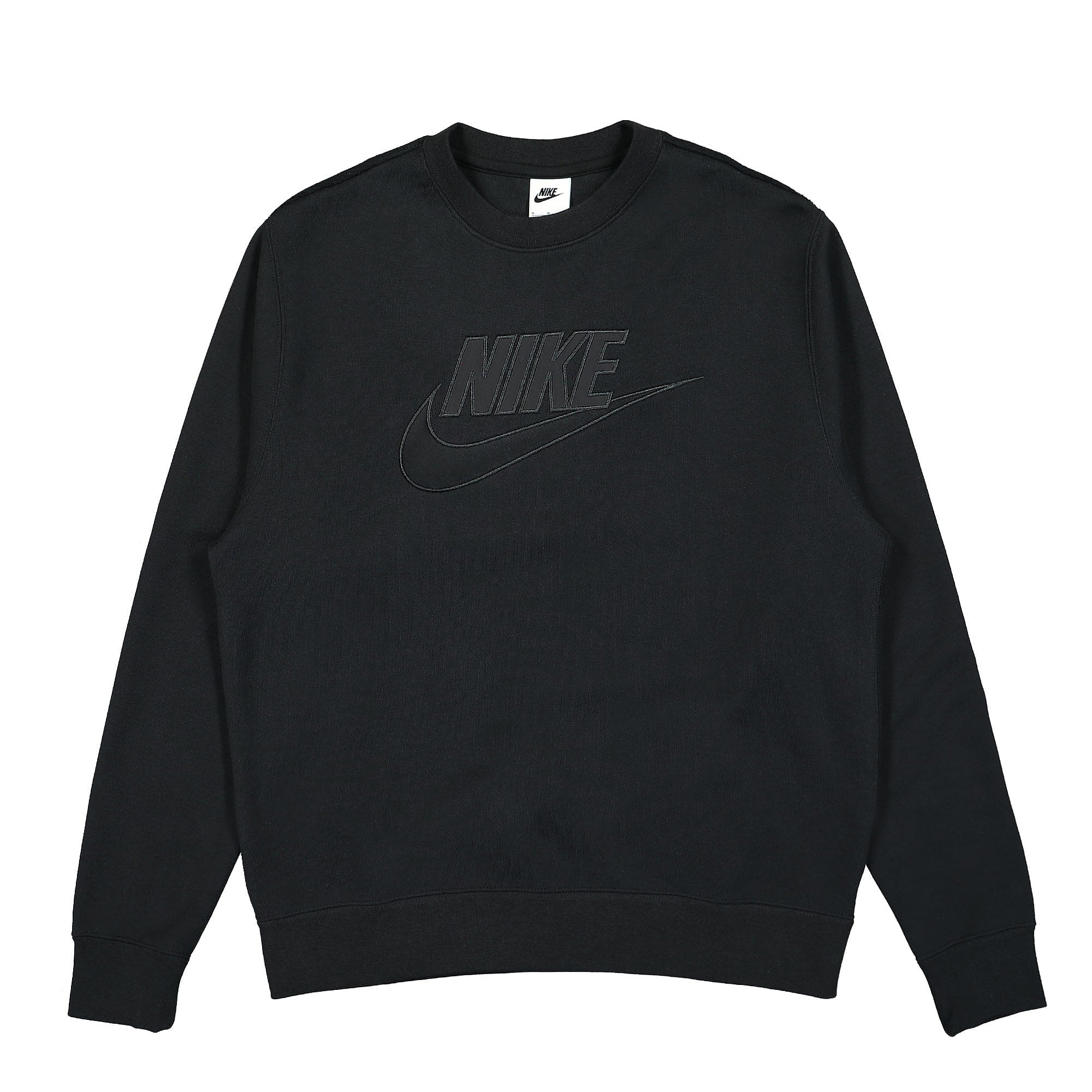 Nike Club Fleece French Terry Crew Black Sweatshirts DQ4583 010 | Overkill