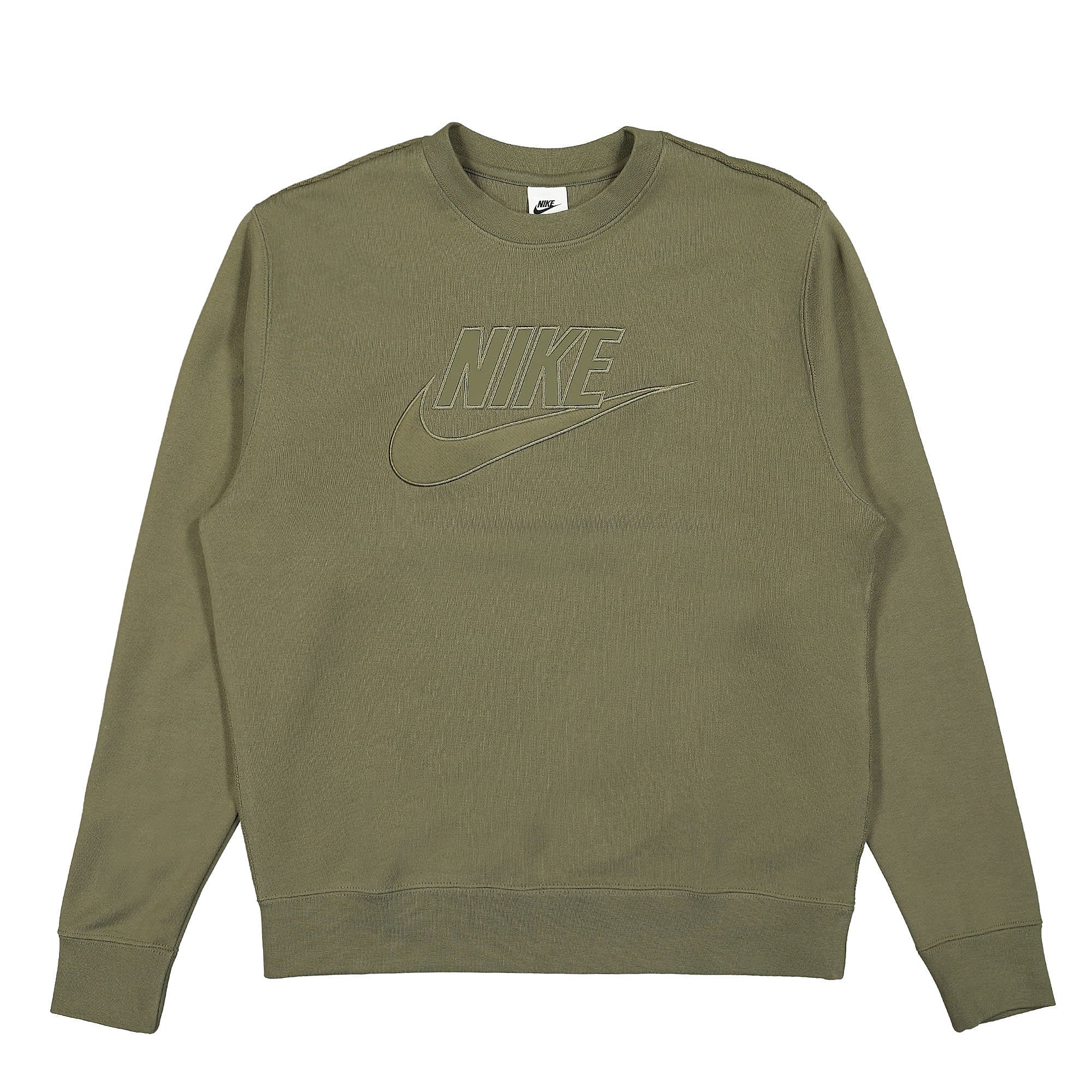 Nike Club Fleece French Terry Crew Medium Olive Sweatshirts DQ4583 222 | Overkill