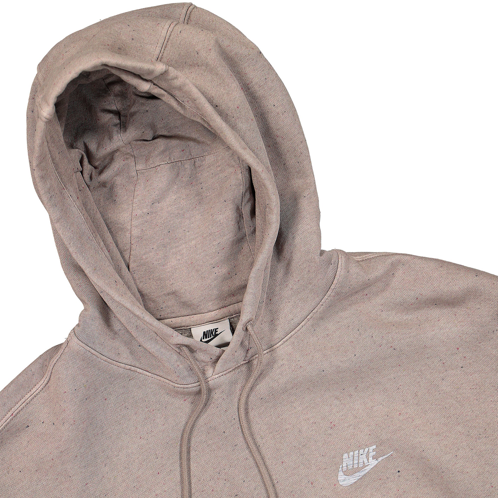 Nike NK Club Fleece Hoodie Olive Grey Hoodies Close-up | Overkill
