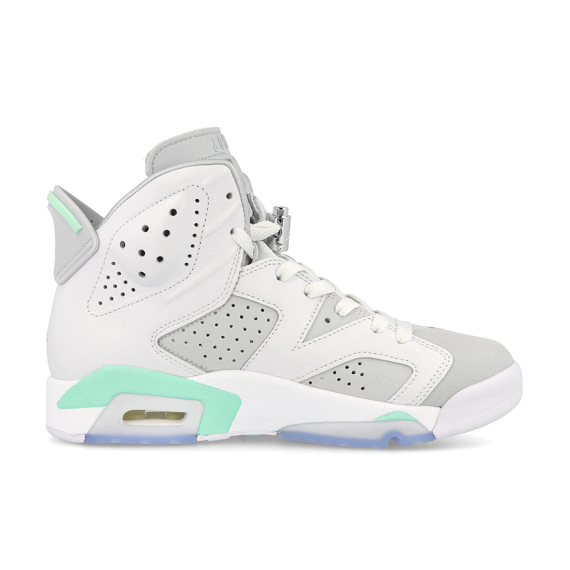 Jordan Wmns Air Jordan 6 Retro White-Pure Platinum - Mint Foam Sneakers Silhouette | Overkill
