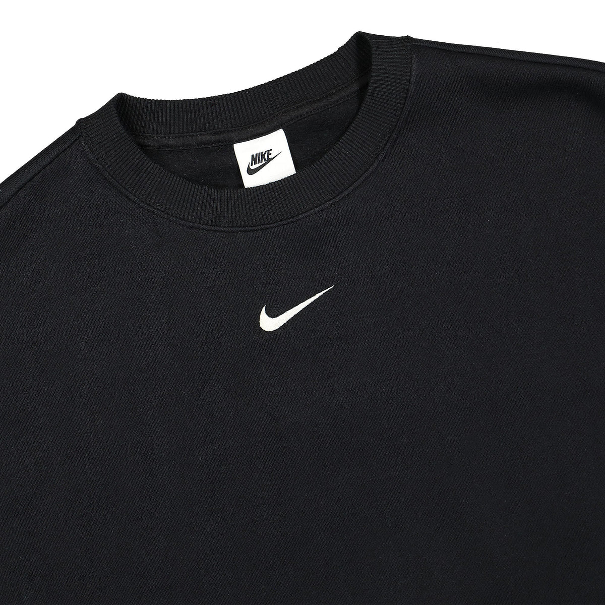 Nike Wmns Phoenix Oversized Fleece Sweatshirt Black / Sail Sweatshirts Close-up | Overkill