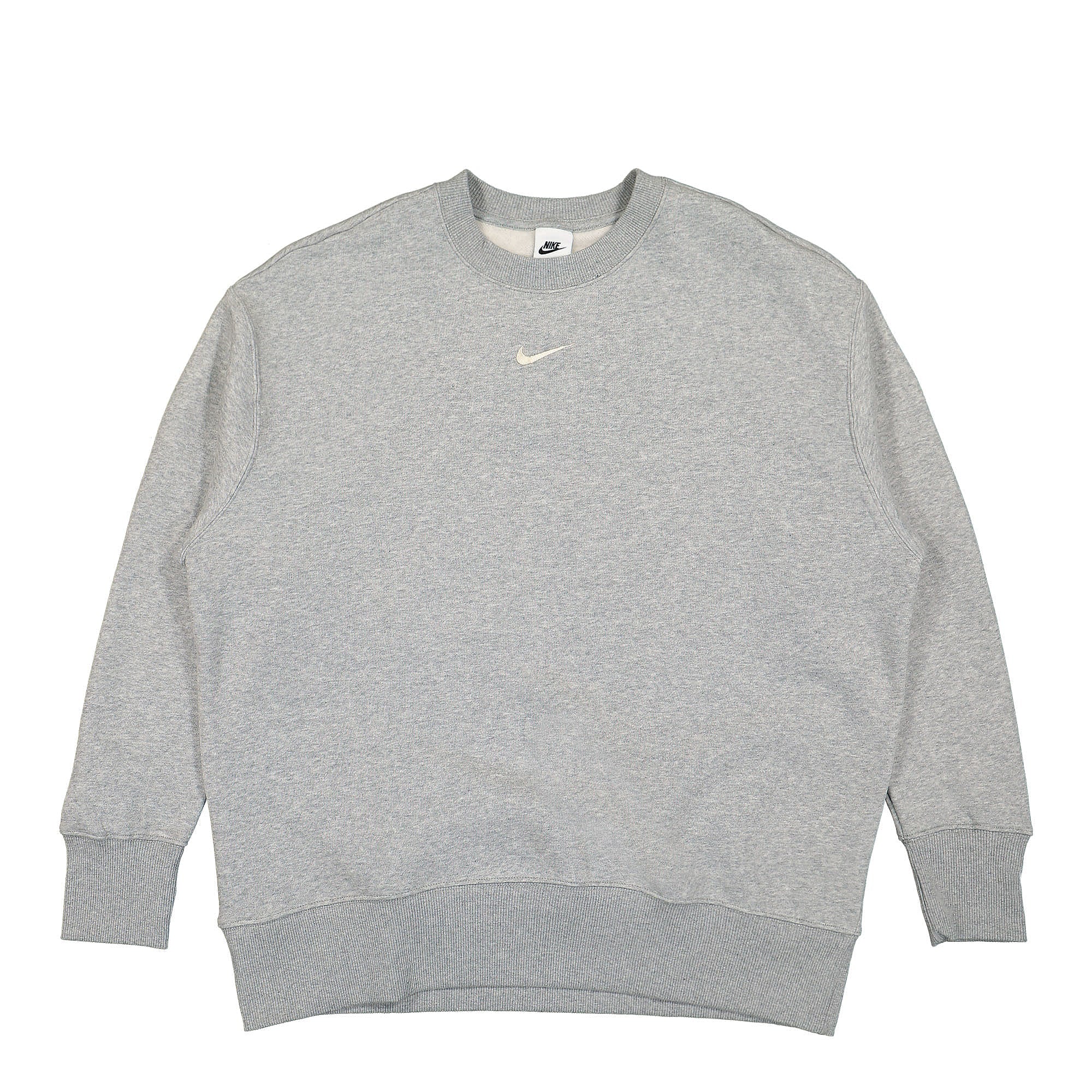 Nike Wmns Phoenix Oversized Fleece Sweatshirt Dark Grey Heather / Sail Sweatshirts DQ5733 063 | Overkill