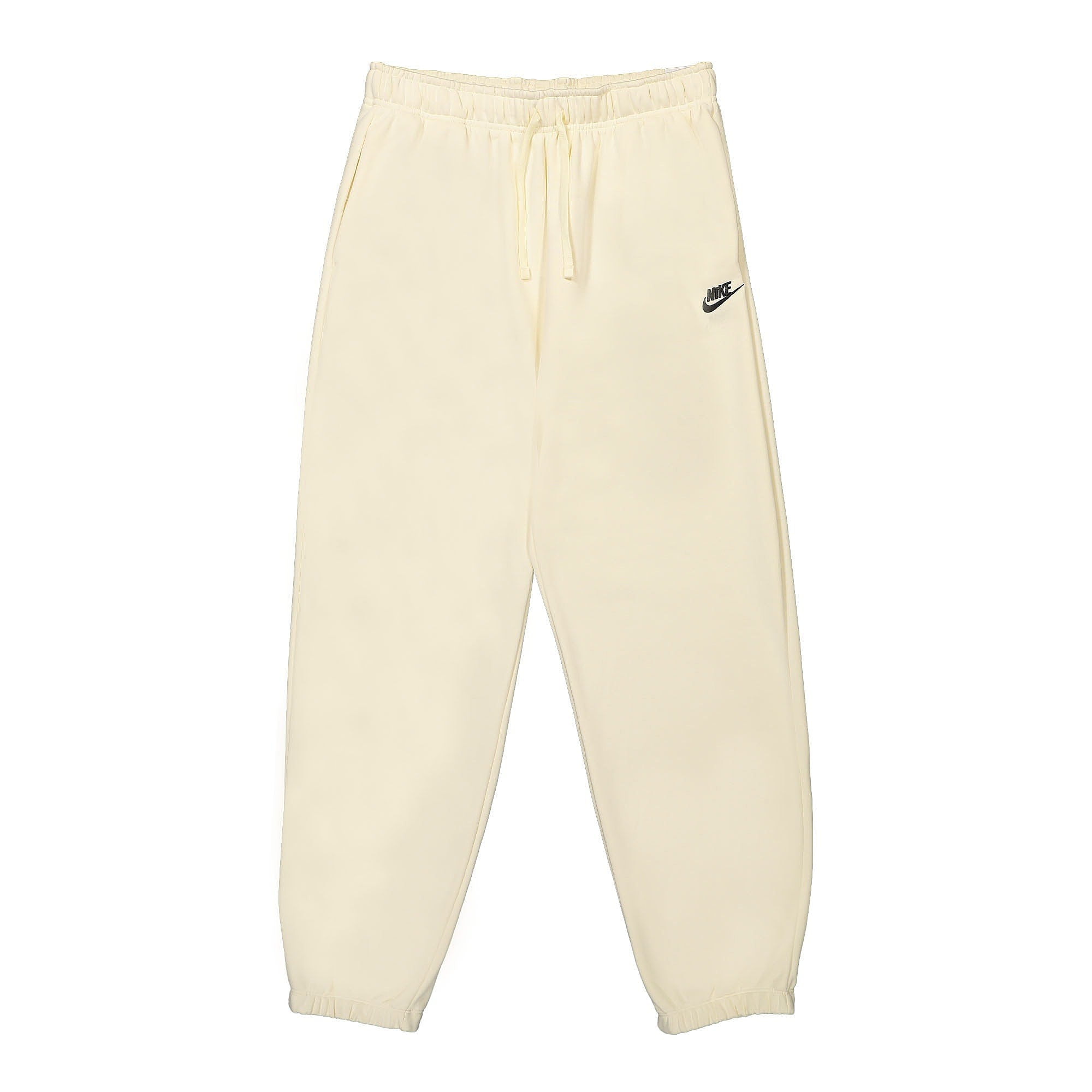 Nike W Club Fleece Mid-Rise Oversized Sweatpant Coconut Milk / Black Sweat & Track Pants DQ5800 113 | Overkill