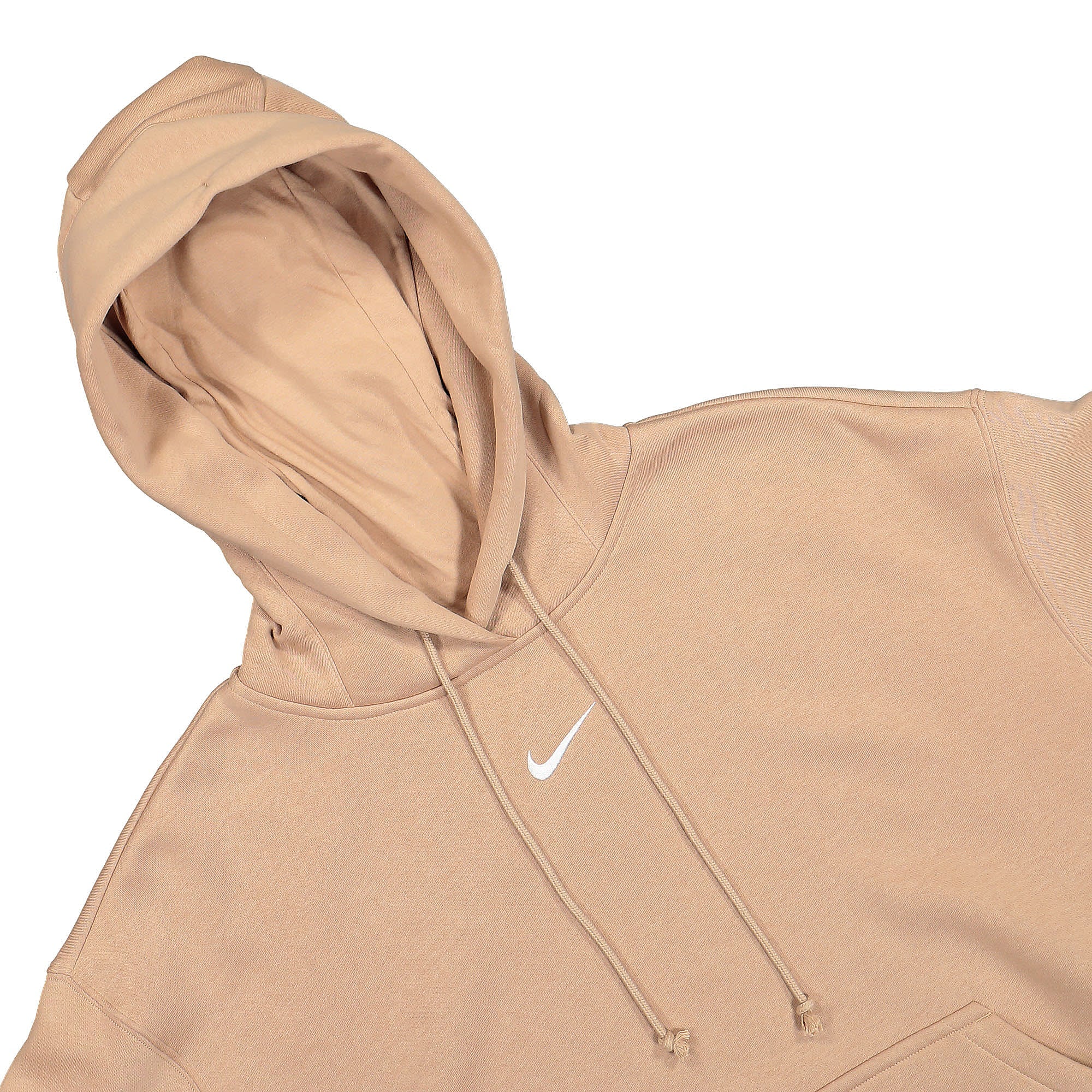 Nike Wmns Phoenix Oversized Fleece Pullover Hoodie Hemp / Sail Hoodies Close-up | Overkill