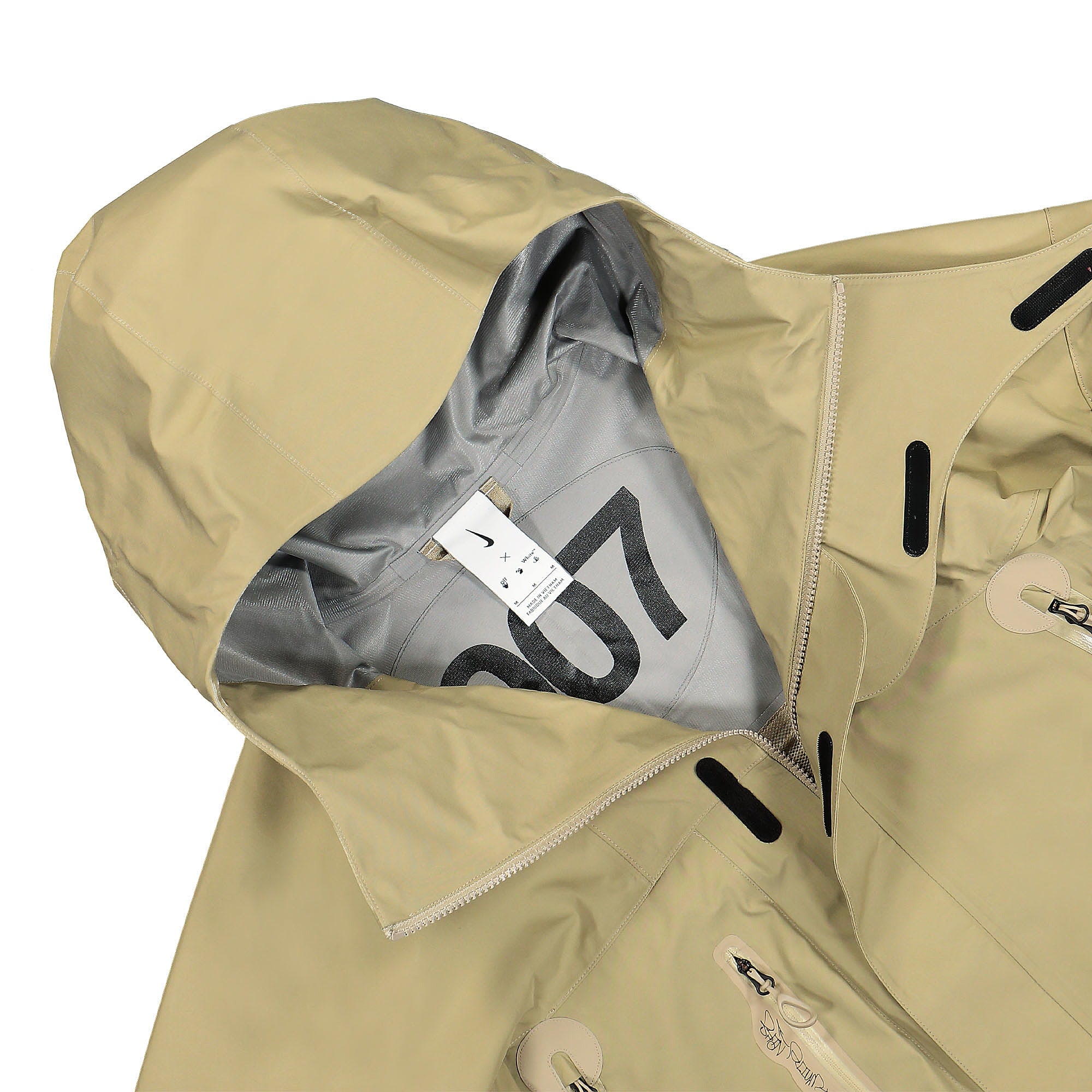 Nike Off-White x Nike NRG Jacket 2 Khaki Jackets Close-up | Overkill