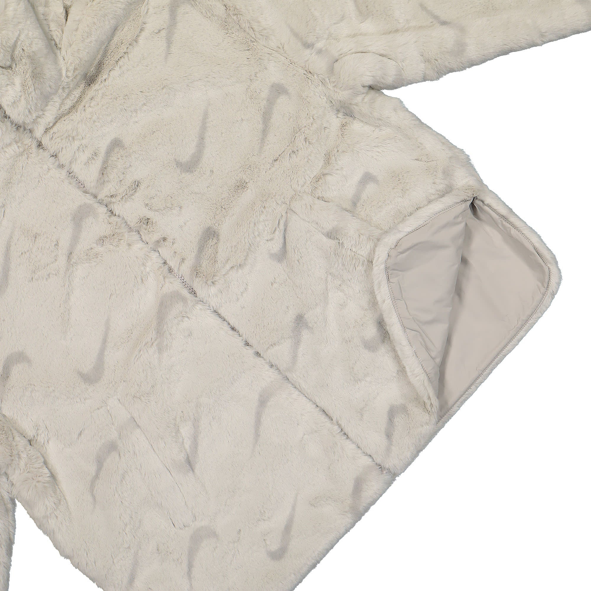 Nike Wmns Printed Faux Fur Jacket Light bone /Light Iron Ore / Light Iron Ore Jackets Detail view 1 | Overkill