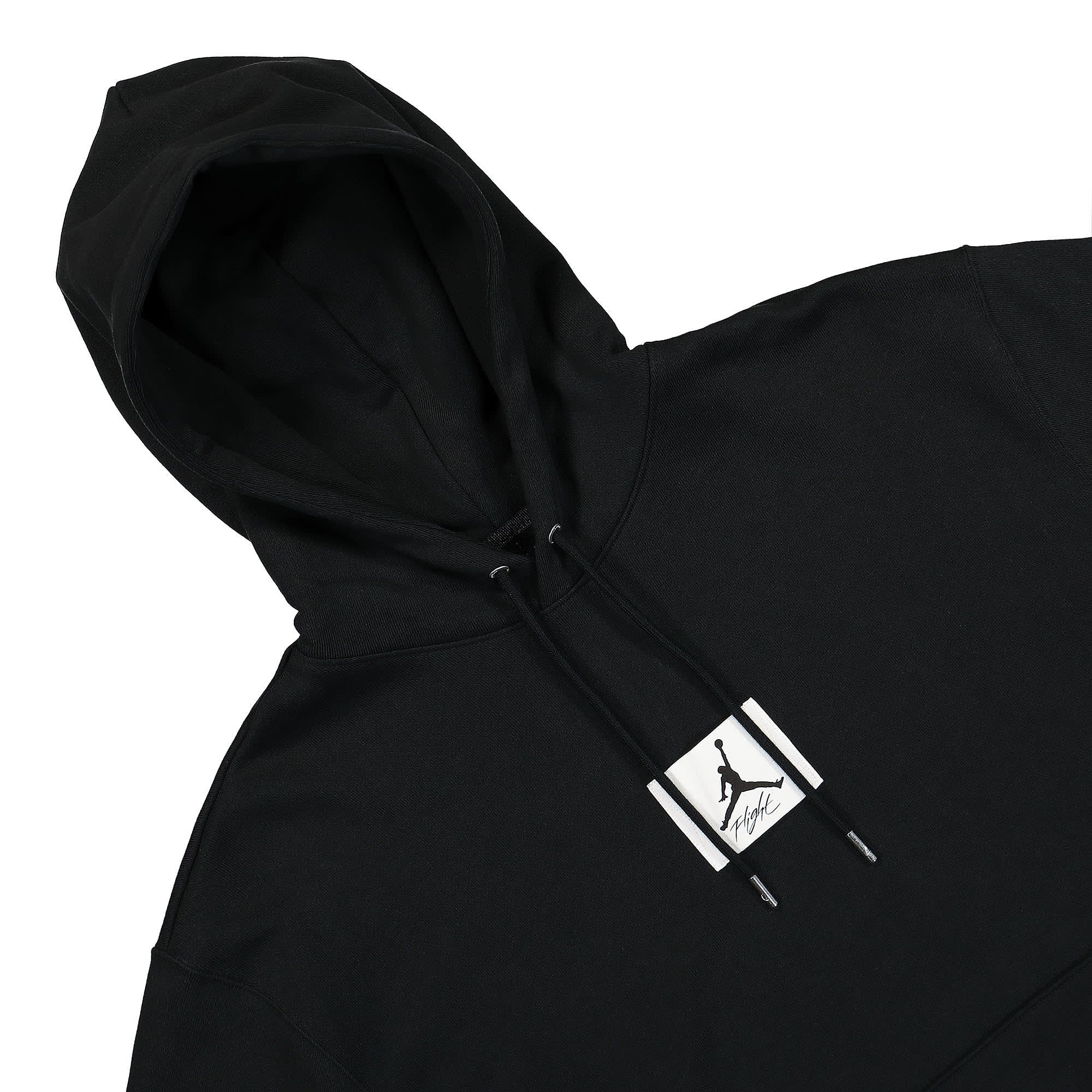 Jordan Air Jordan Flight Fleece Pullover Hoodie Black / Sail Hoodies Close-up | Overkill