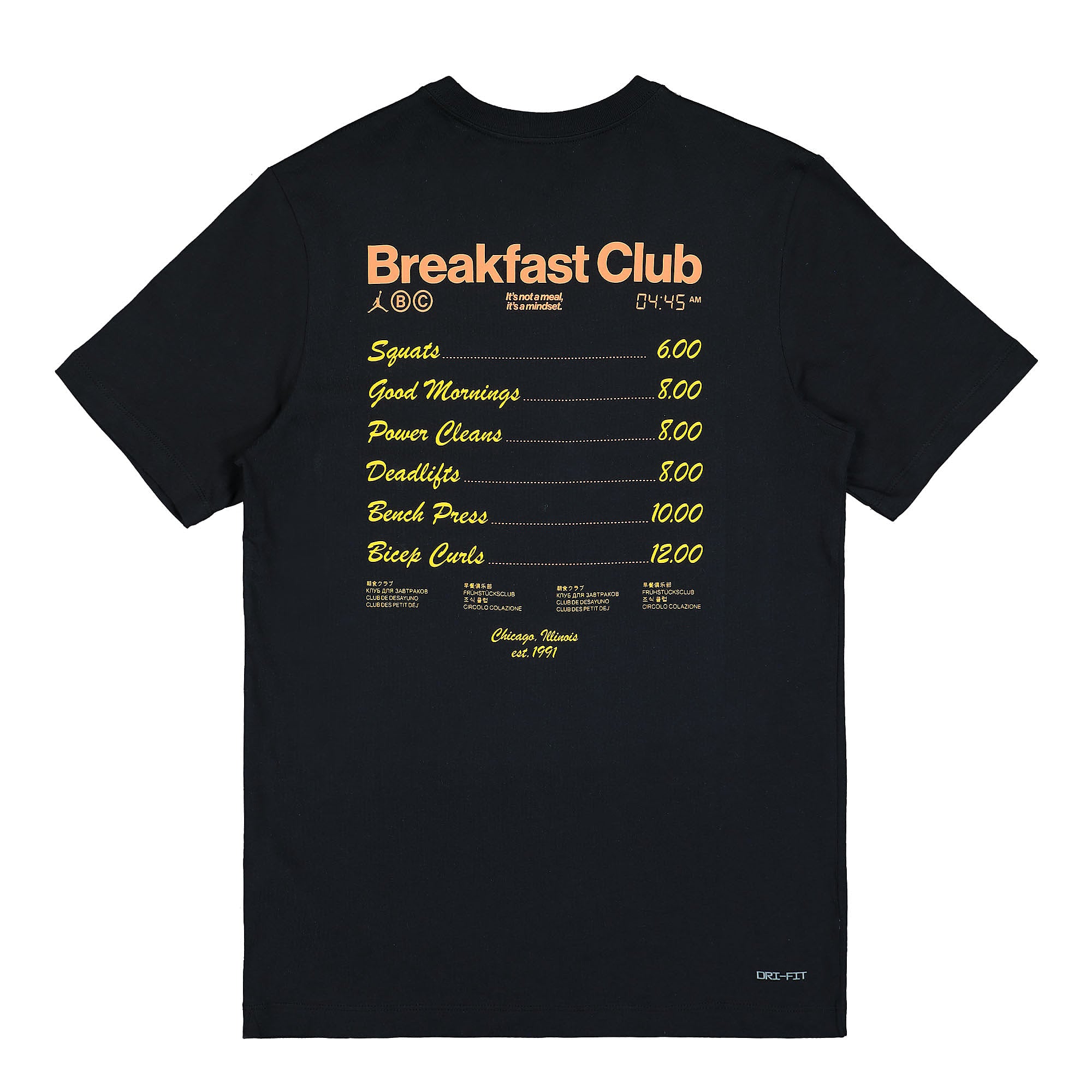 Nike Air Jordan Dri-FIT Sport BC Graphic Crew Tee Black / Turf Orange T-Shirts Material | Overkill