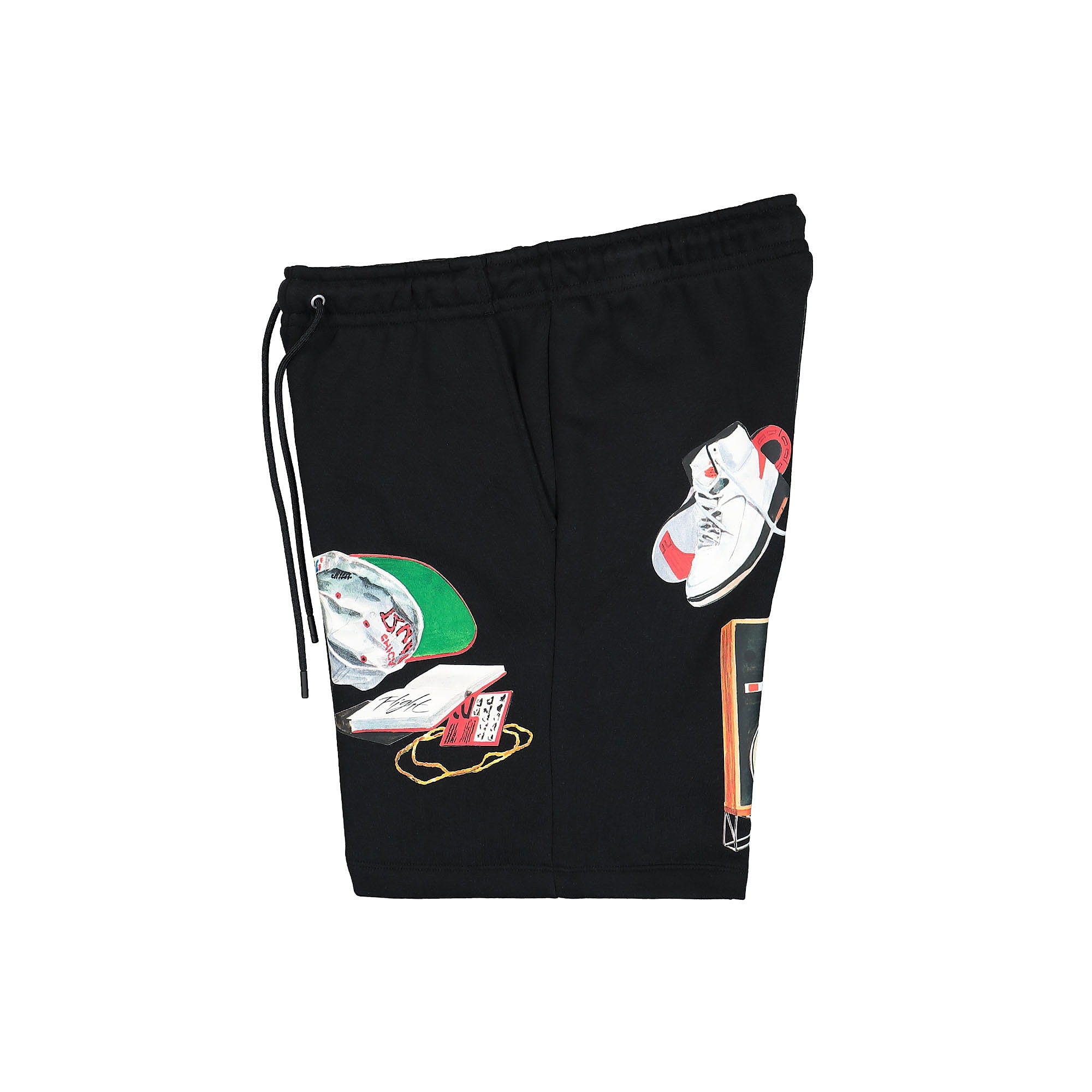Jordan Air Jordan Artist Series Fleece Short Black / Sail / University Red Shorts Close-up | Overkill