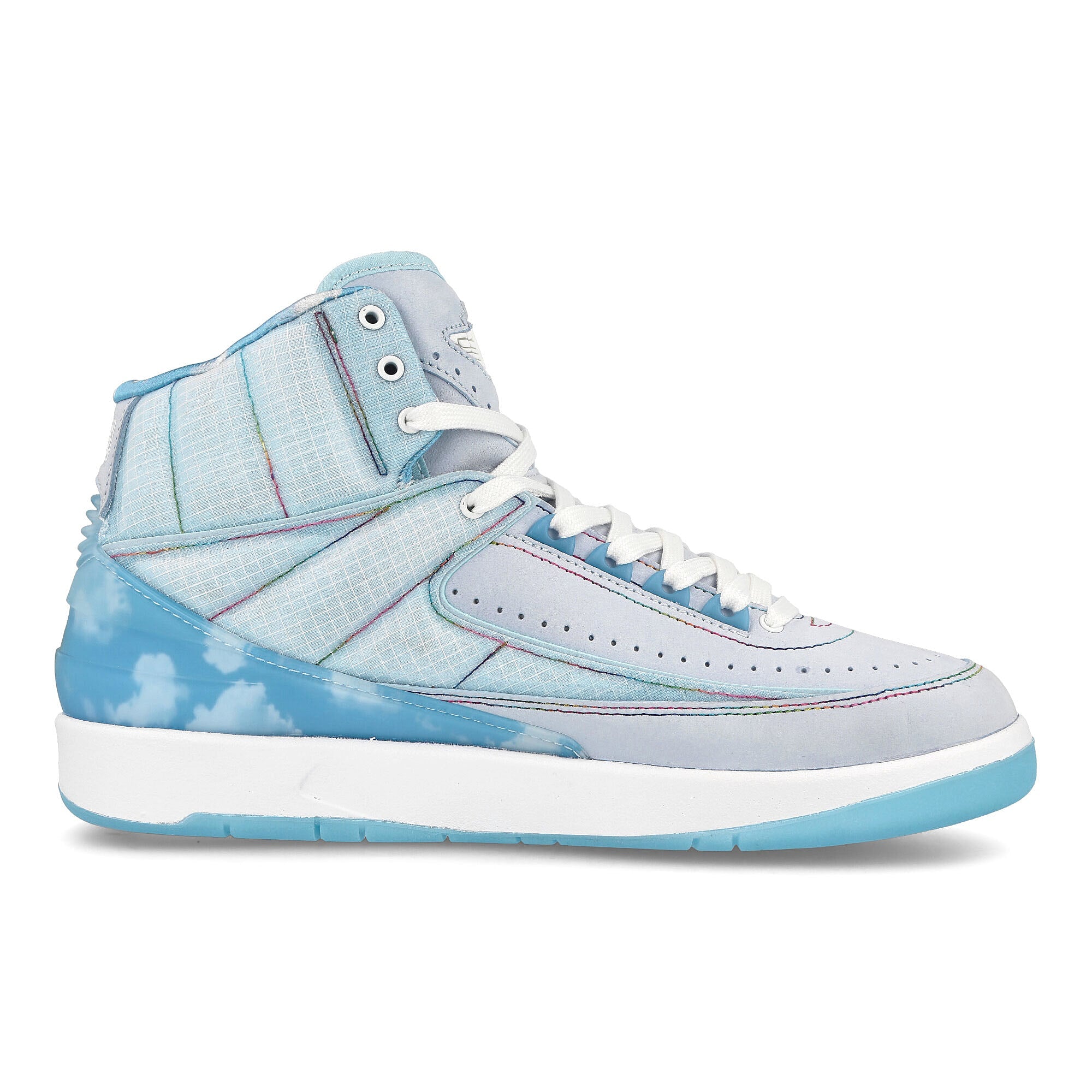 Jordan J Balvin x Air Jordan 2 Retro SP Celestine Blue-White - Multi - Color Sneakers Silhouette | Overkill