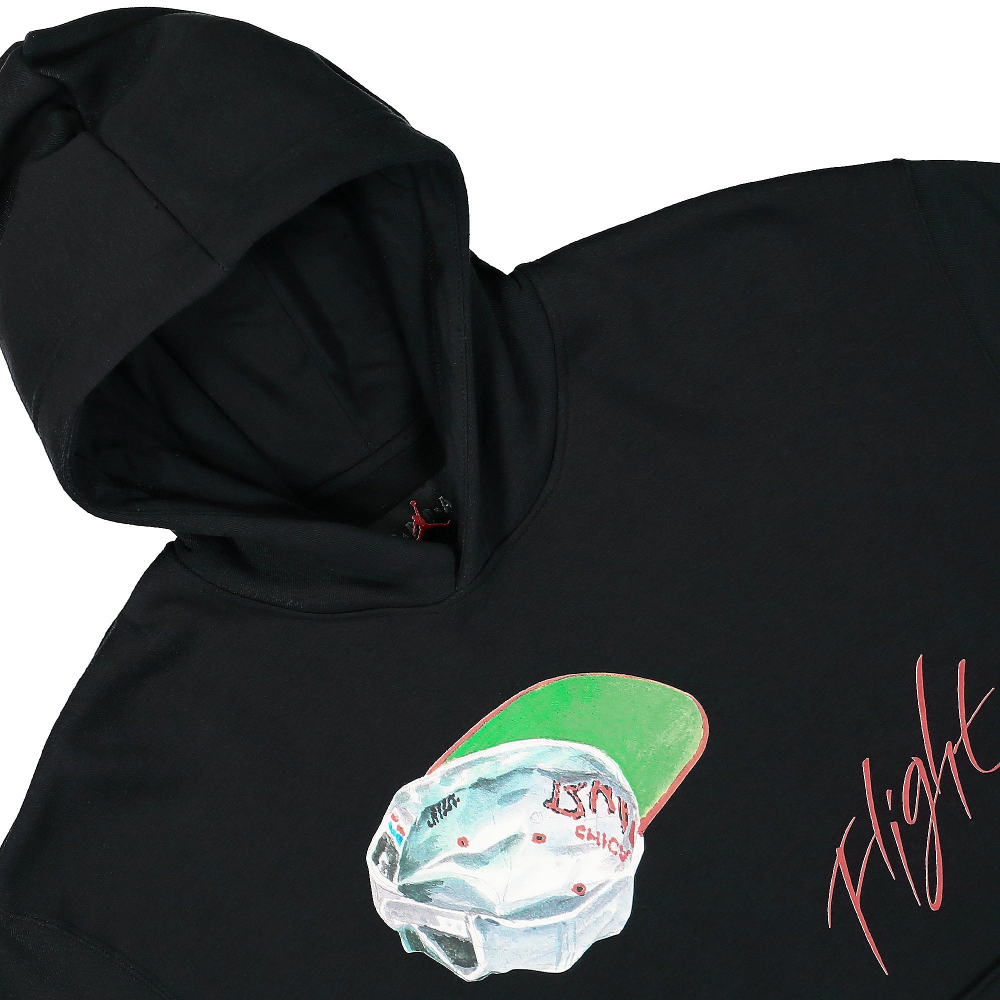 Jordan Air Jordan Artist Series Fleece Hoodie Black / Sail / University Red Hoodies Material | Overkill