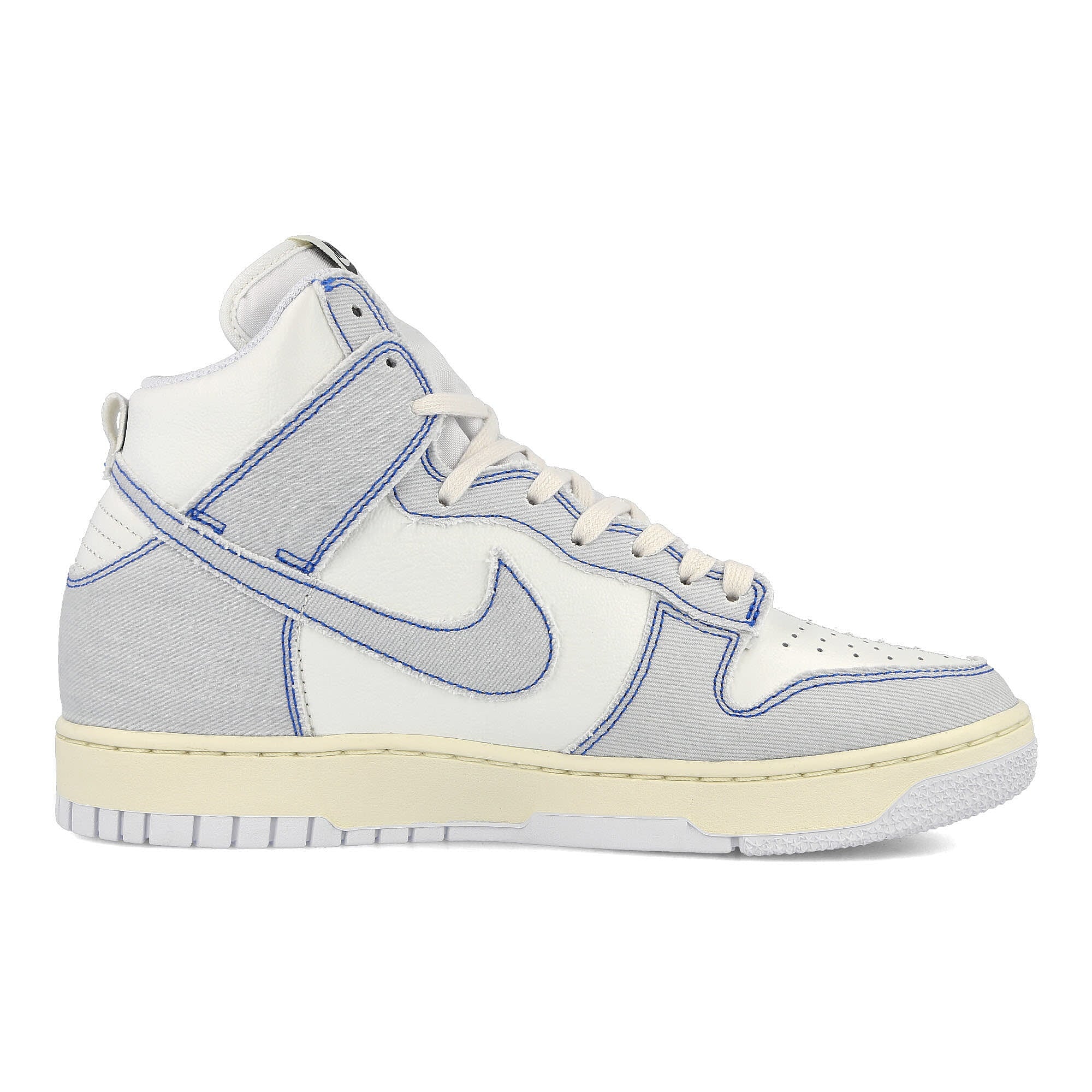 Nike dunk hi 1985 Summit White-Football Grey - Royal Blue High Top Sneakers Silhouette | Overkill