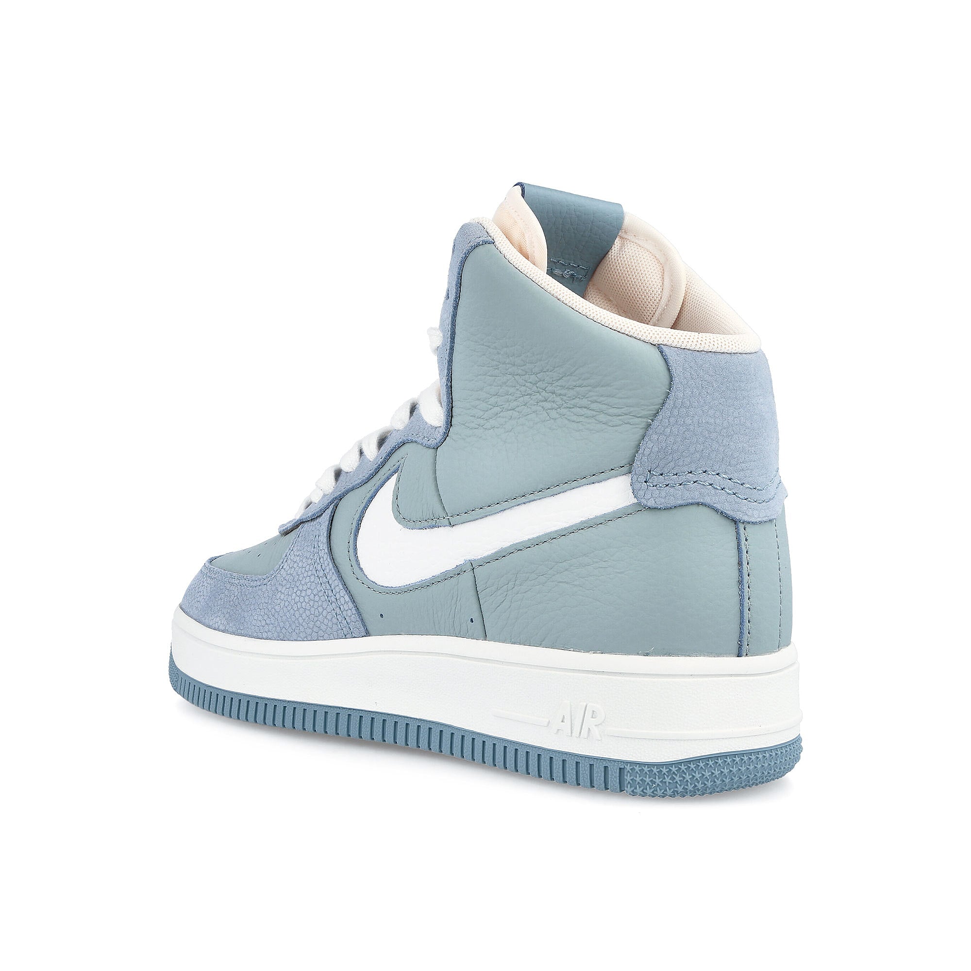 Nike wmns air force 1 sculpt Ocean Cube-Summit White - Worn Blue High Top Sneakers Material | Overkill
