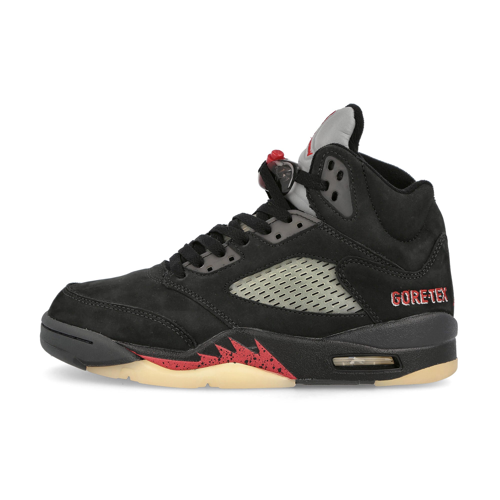 Jordan Air Jordan Wmns 5 Retro GTX Off Noir-Fire Red - Black - Muslin High Top Sneakers DR0092 001 | Overkill