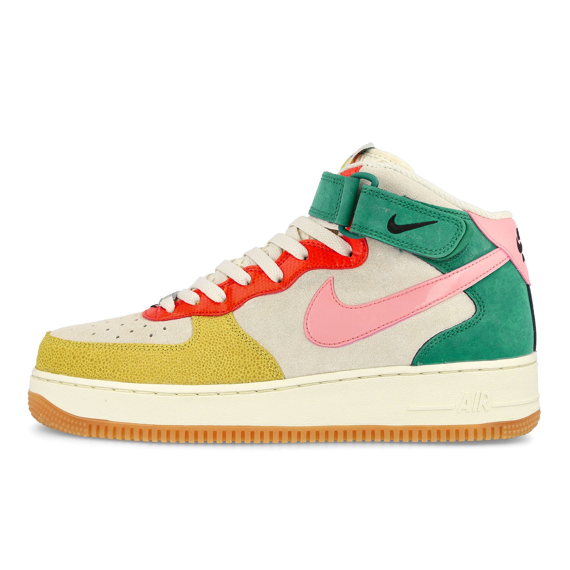 Nike air force 1 mid Coconut Milk-Bleached Coral-Vivid Sulfur Mid Top Sneakers DR0158 100 | Overkill