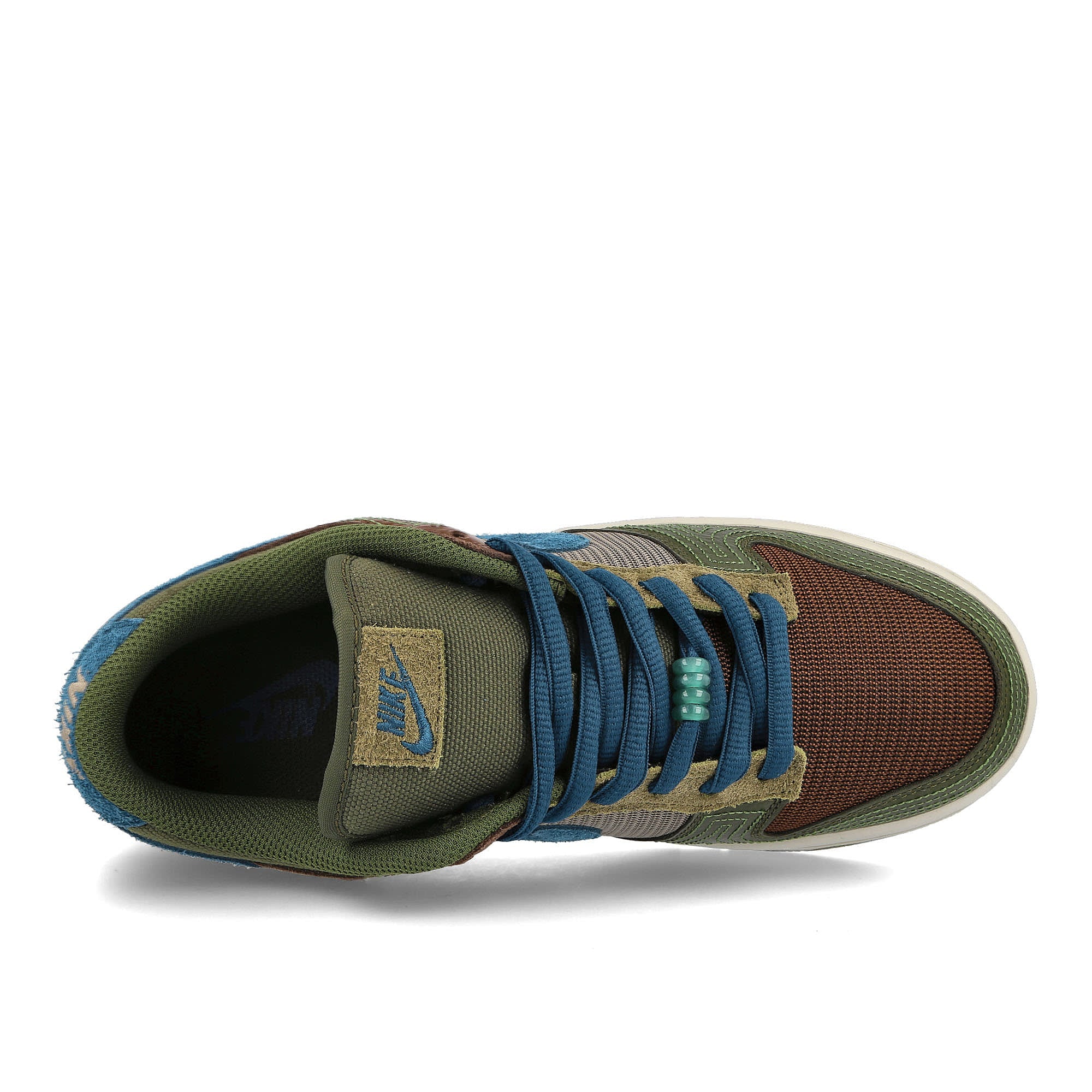 Nike dunk low nh Cacao Wow / Arina - Rough Green - Pilgrim Low Top Sneakers Detailfoto | Overkill