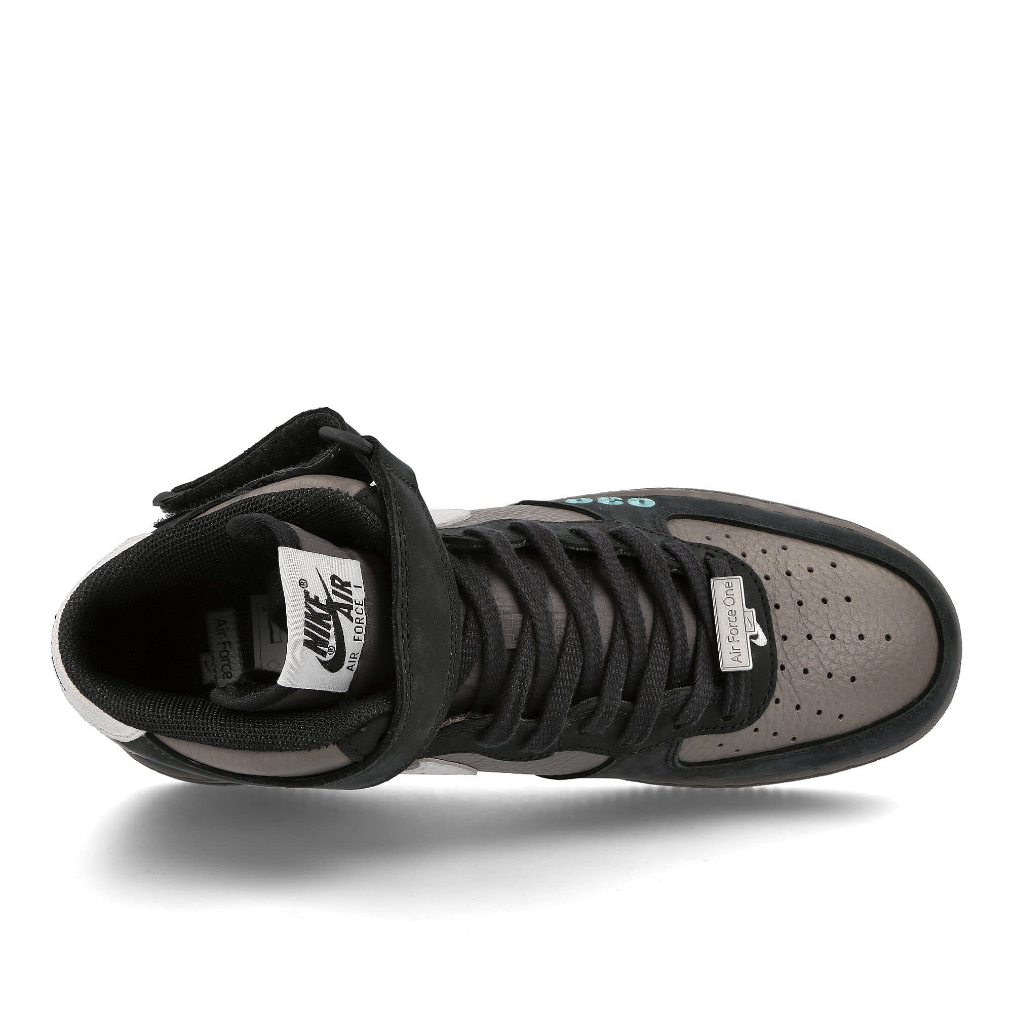 Nike air force 1 mid nh 2 Cave Stone-White - Off Noir - Washed Teal Mid Top Sneakers Detailfoto | Overkill