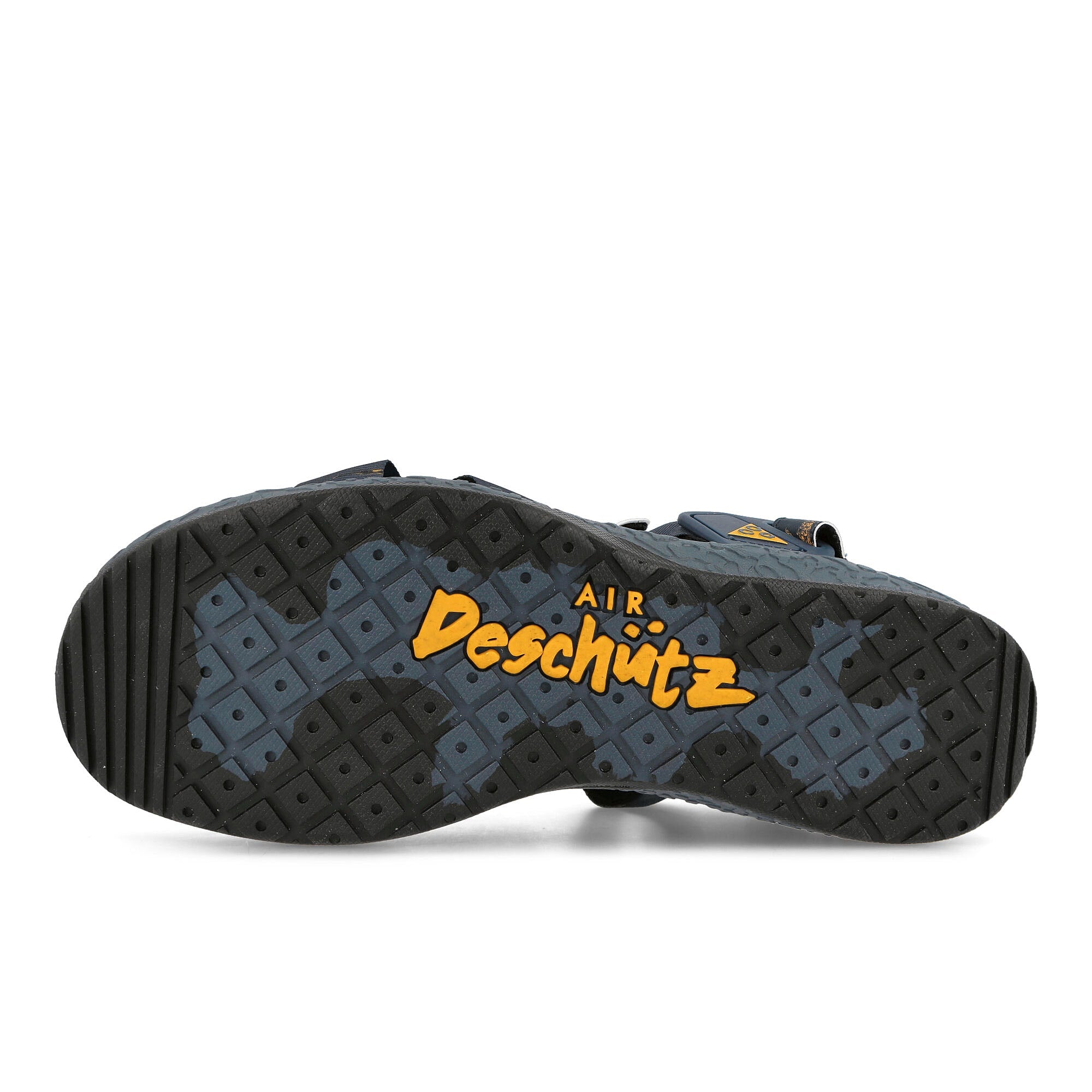 Nike acg air deschutz + se Thunder Blue / Yellow Ochre - Black Slides, Sandals & Slippers Detail View 1 | Overkill