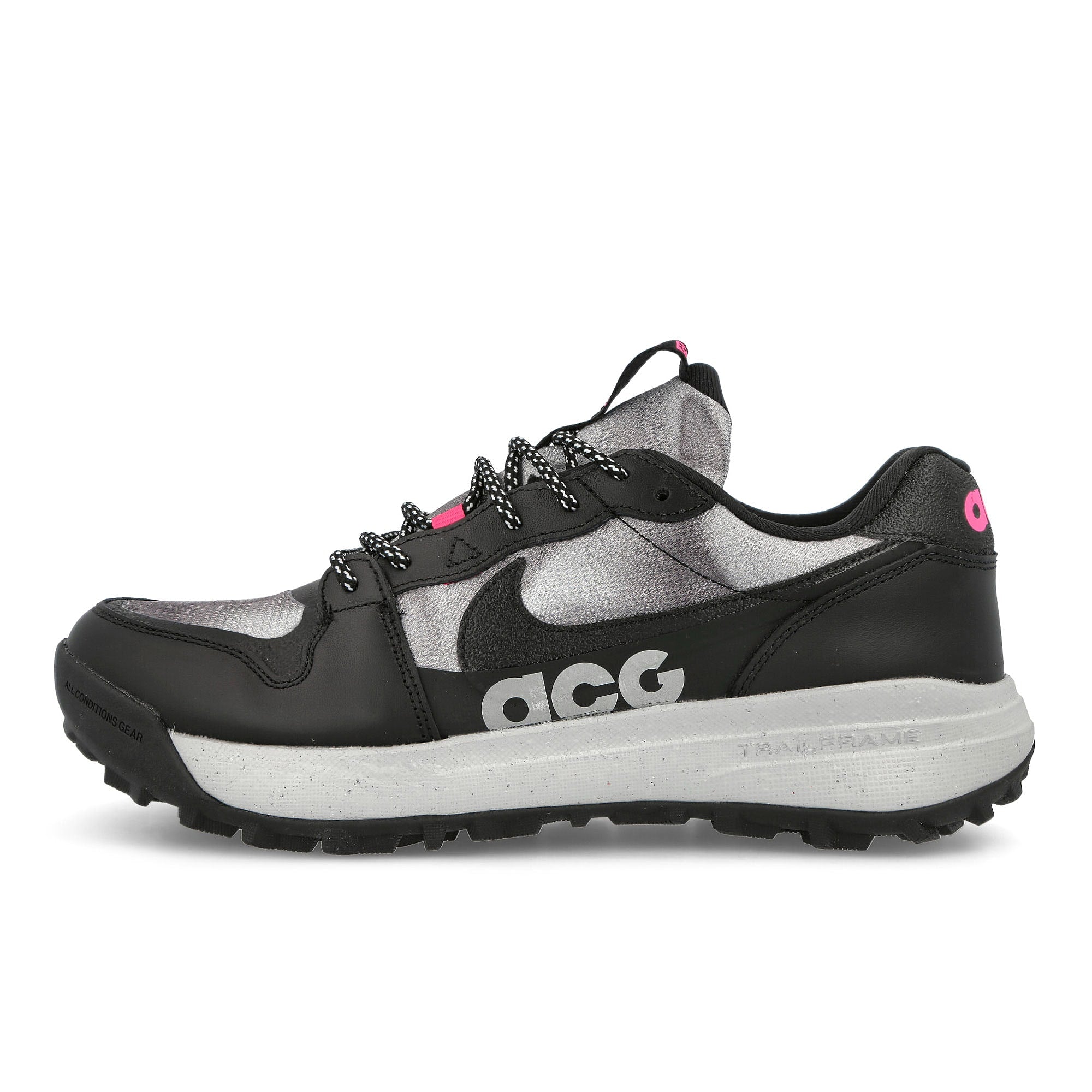 Nike acg lowcate se Black / Black - Hyper Pink - Wolf Grey Low Top Sneakers DR1030 001 | Overkill