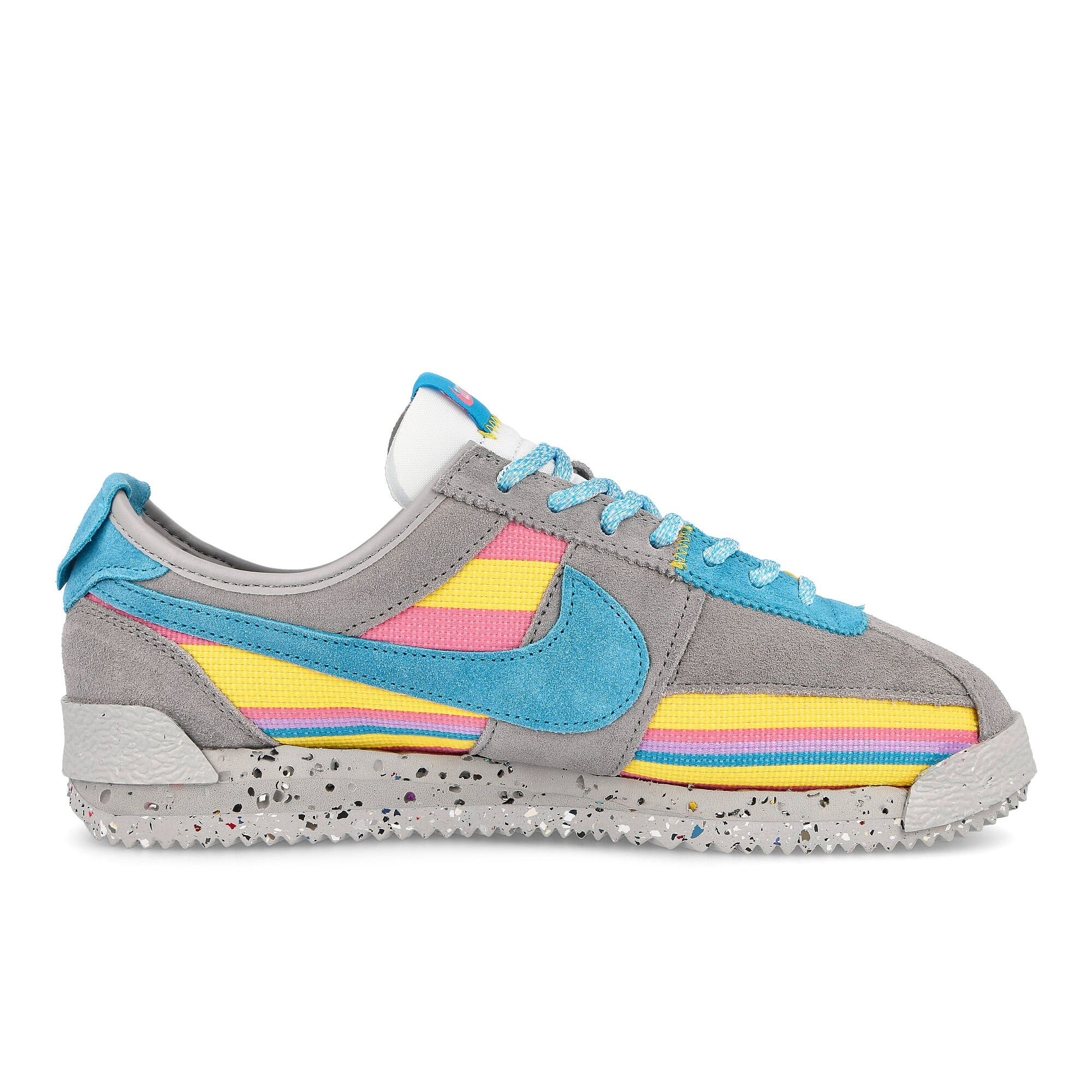 Nike Union LA x Nike Cortez SP Light Smoke Grey-Blue Fury - Coral Chalk Sneakers Silhouette | Overkill