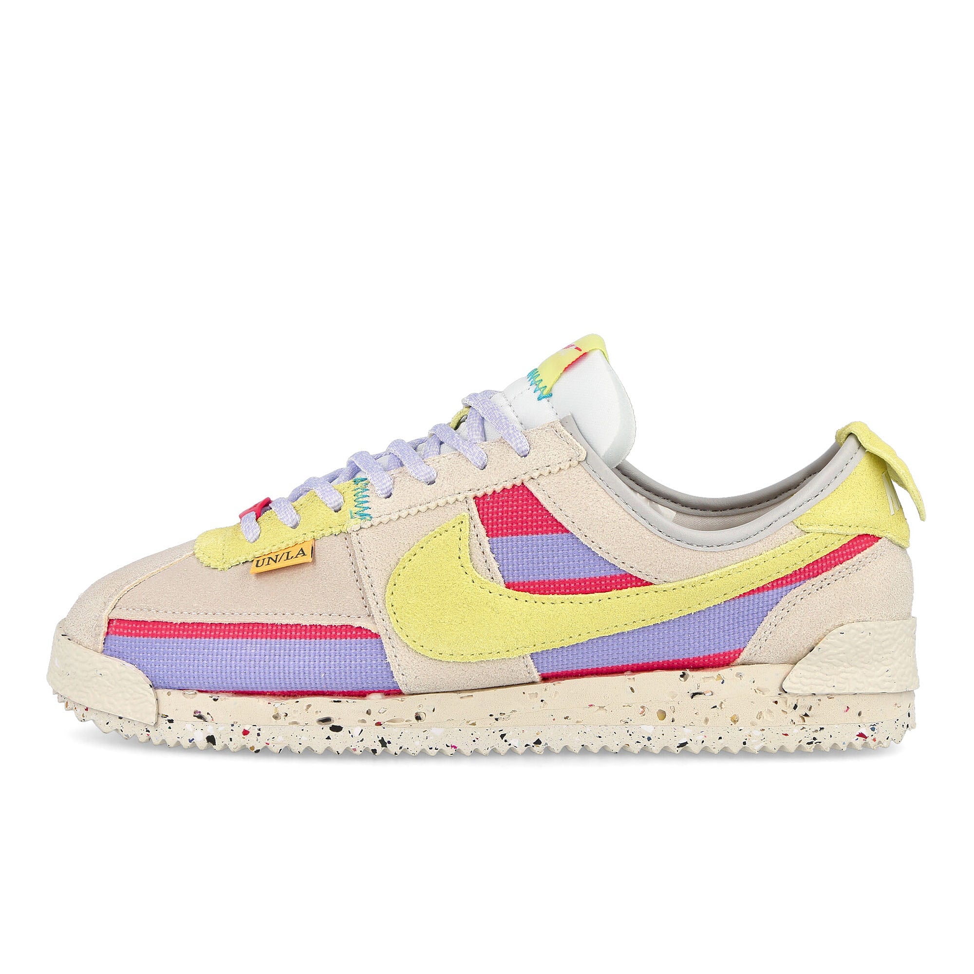 Nike Union LA x Nike Cortez SP White-Lemon Frost - Grey Fog - Purple Pulse Sneakers DR1413 100 | Overkill
