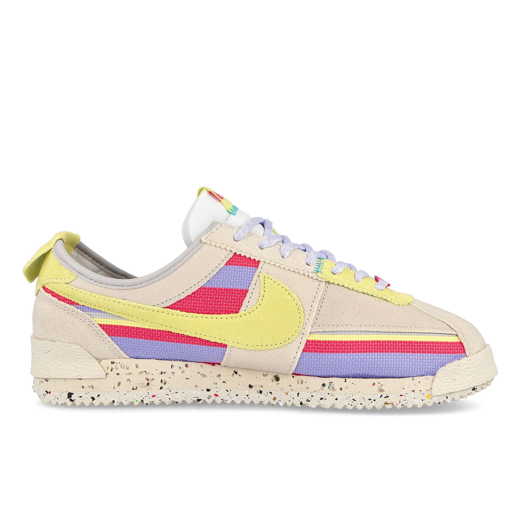 Nike Union LA x Nike Cortez SP White-Lemon Frost - Grey Fog - Purple Pulse Sneakers Silhouette | Overkill