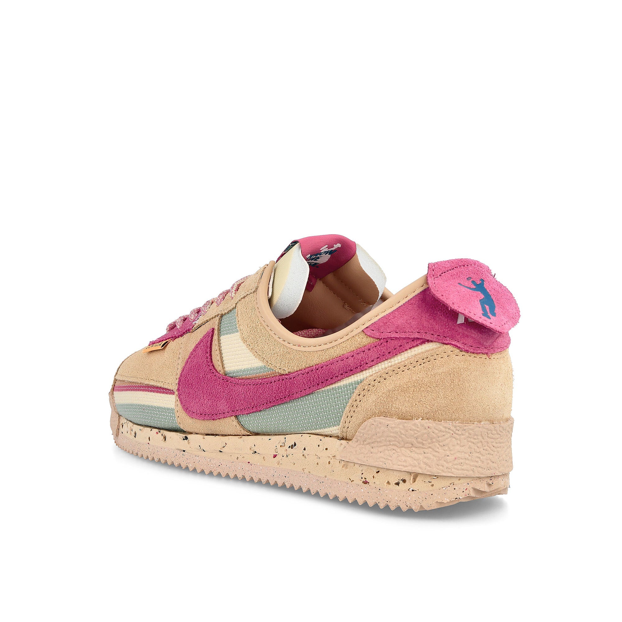 Nike Union LA x Nike Cortez SP Sesame / Pink Clay - Dutch Green Sneakers Material | Overkill