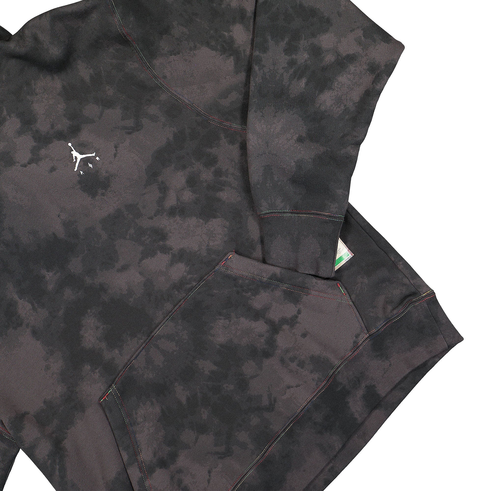 Jordan J Balvin x Air Jordan Fleece Hoodie Flat Pewter / Black Hoodies Detailfoto | Overkill