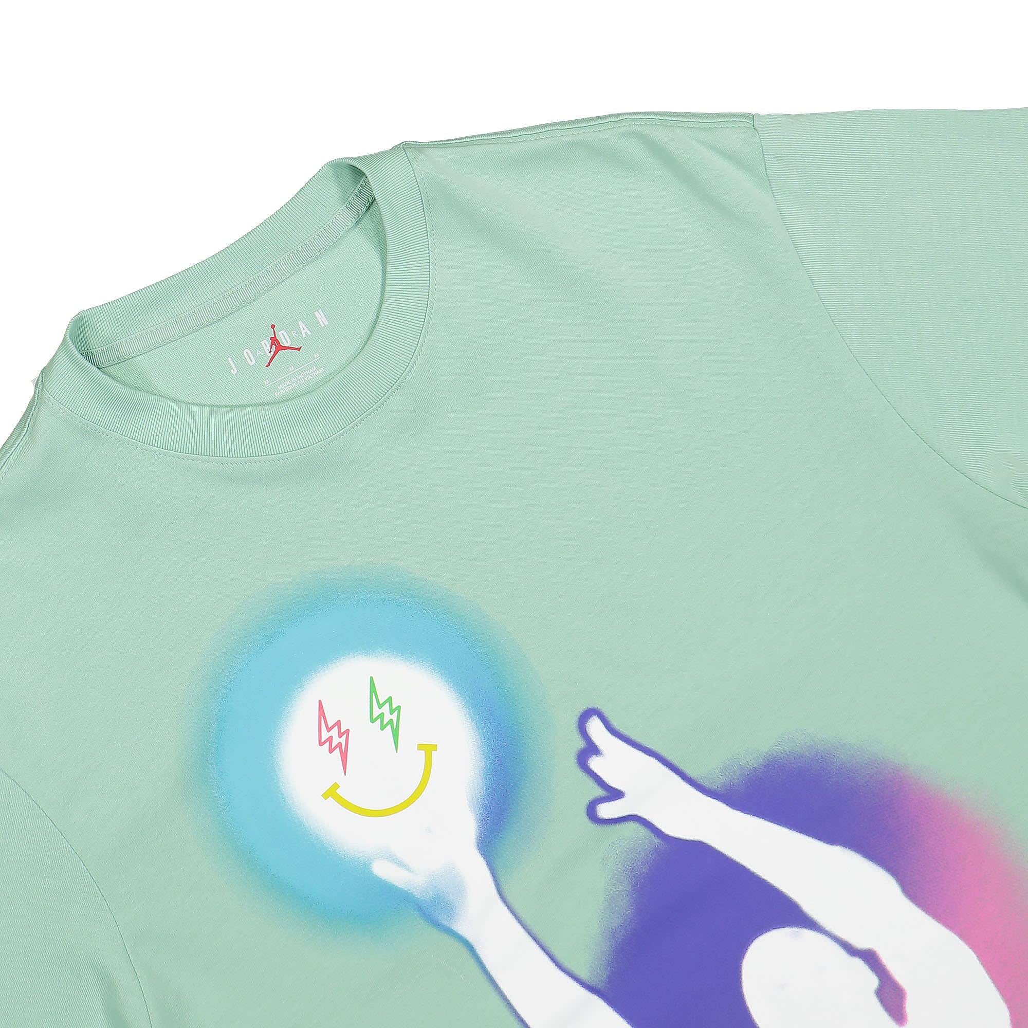 Jordan SS Tee Enamel Green T-Shirts Close-up | Overkill