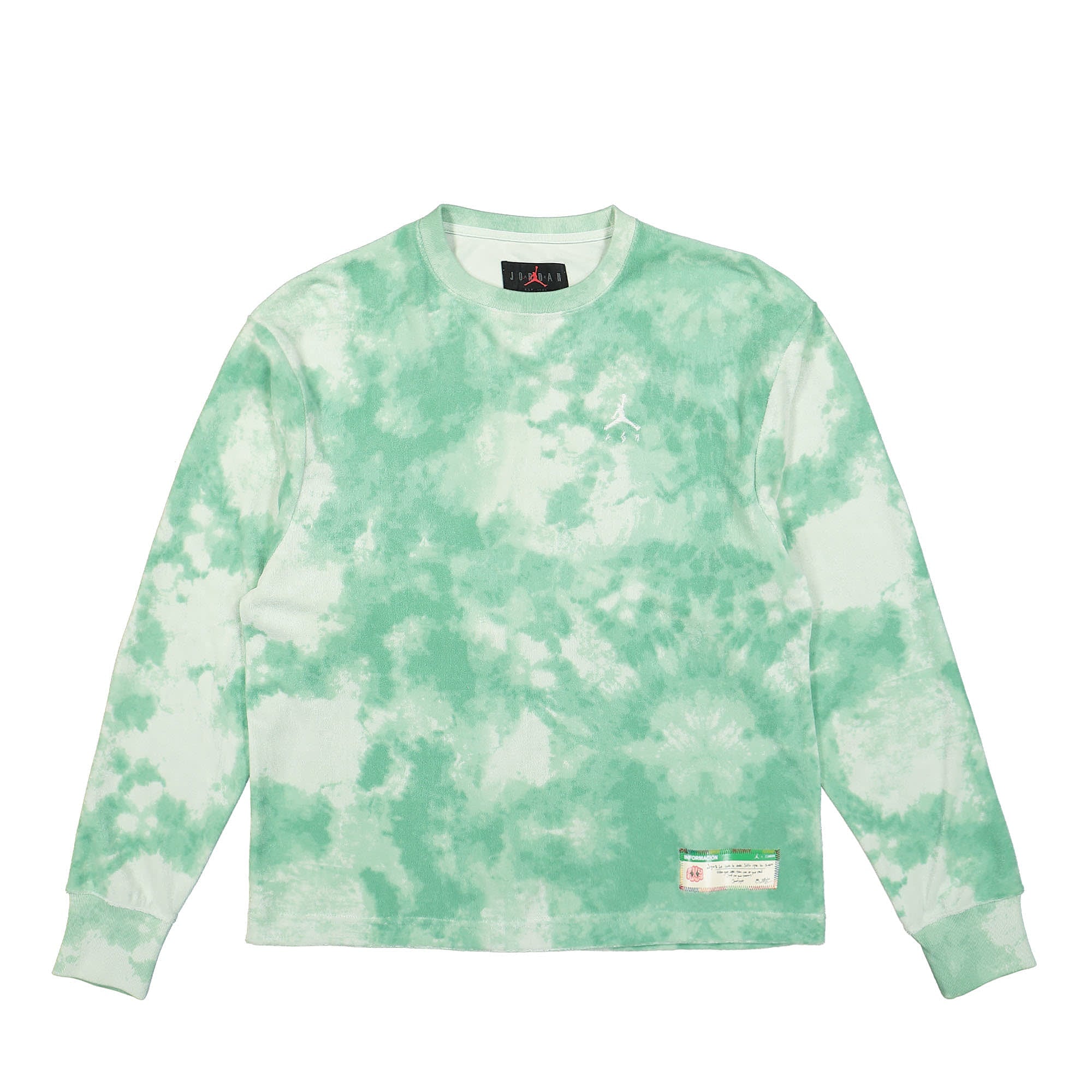Jordan J Balvin x Air Jordan Crew Jade Aura / Enamel Green Sweatshirts DR3102 316 | Overkill