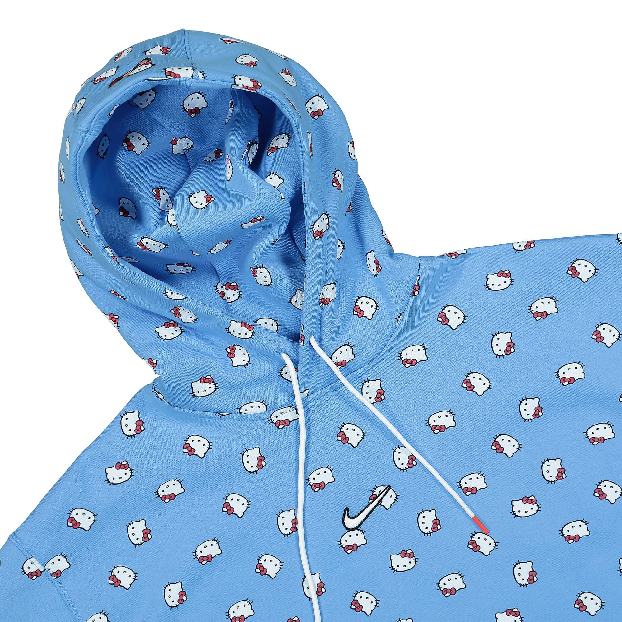 Nike Hello Kitty x Nike NRG Fleece Hoodie Uniform Blue Hoodies Close-up | Overkill