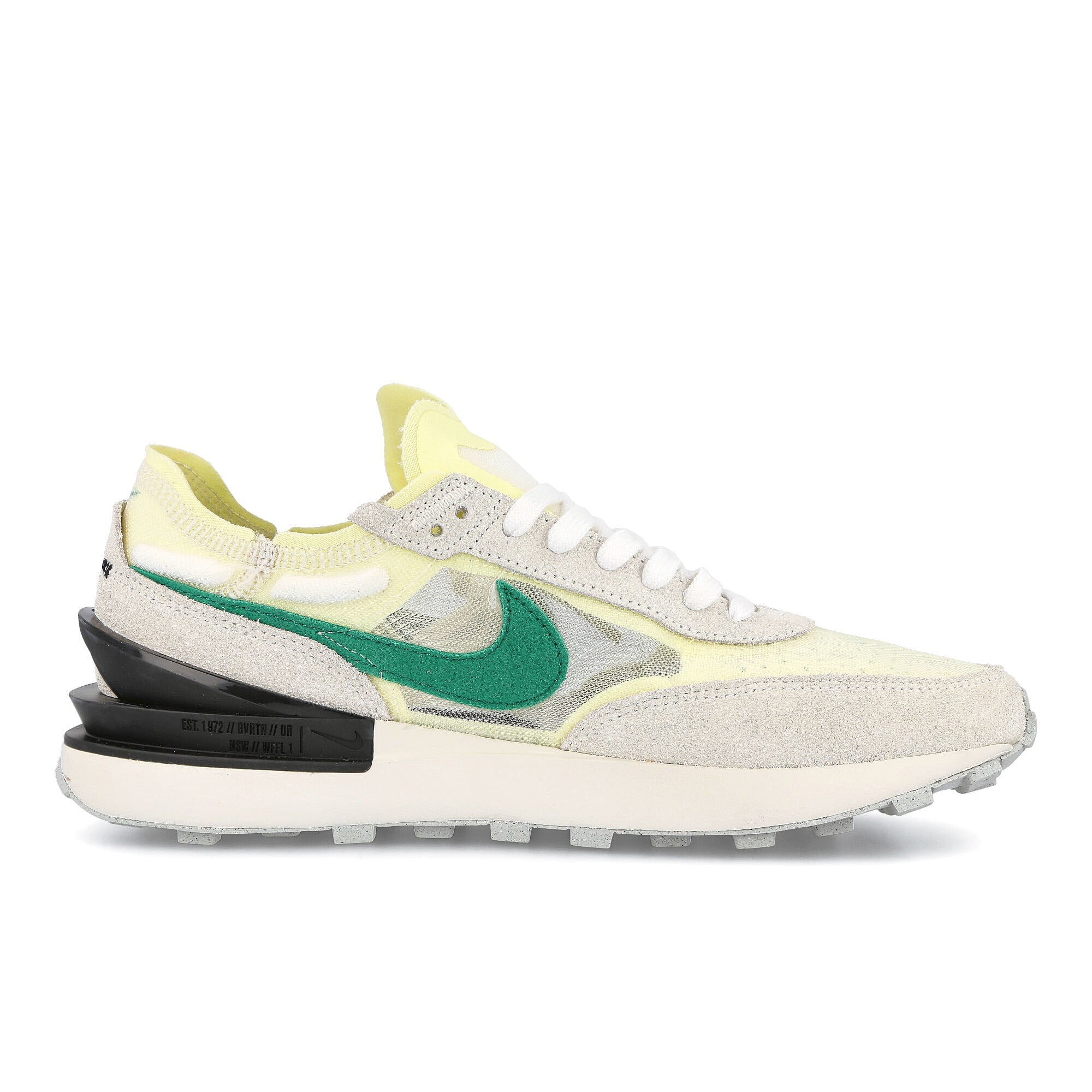 Nike waffle one Summit White-Malachite - Black - Citron Tint Sneakers Silhouette | Overkill
