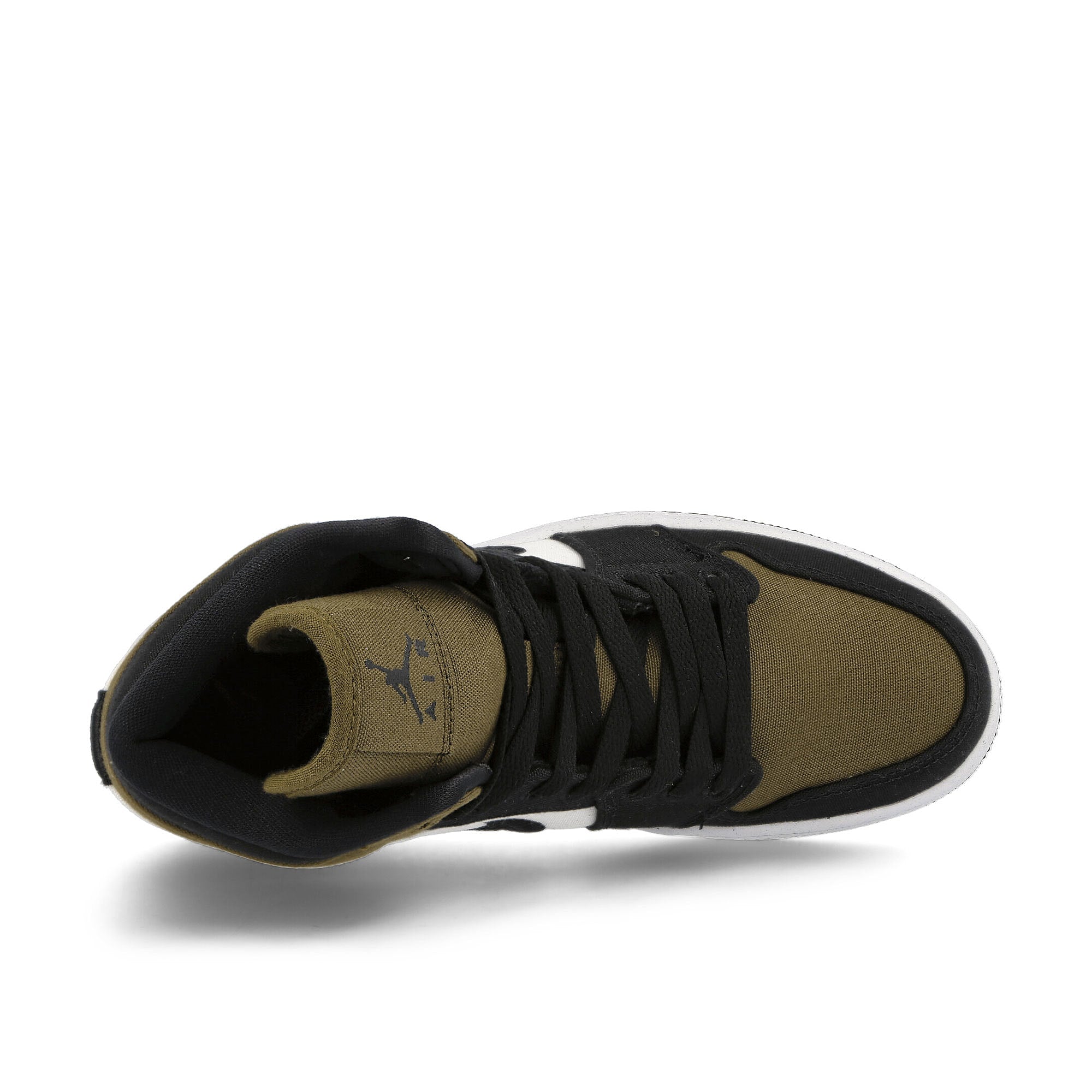 Jordan Wmns Air Jordan 1 Mid SE Light Olive / Black - Sail - White Sneakers Detailfoto | Overkill