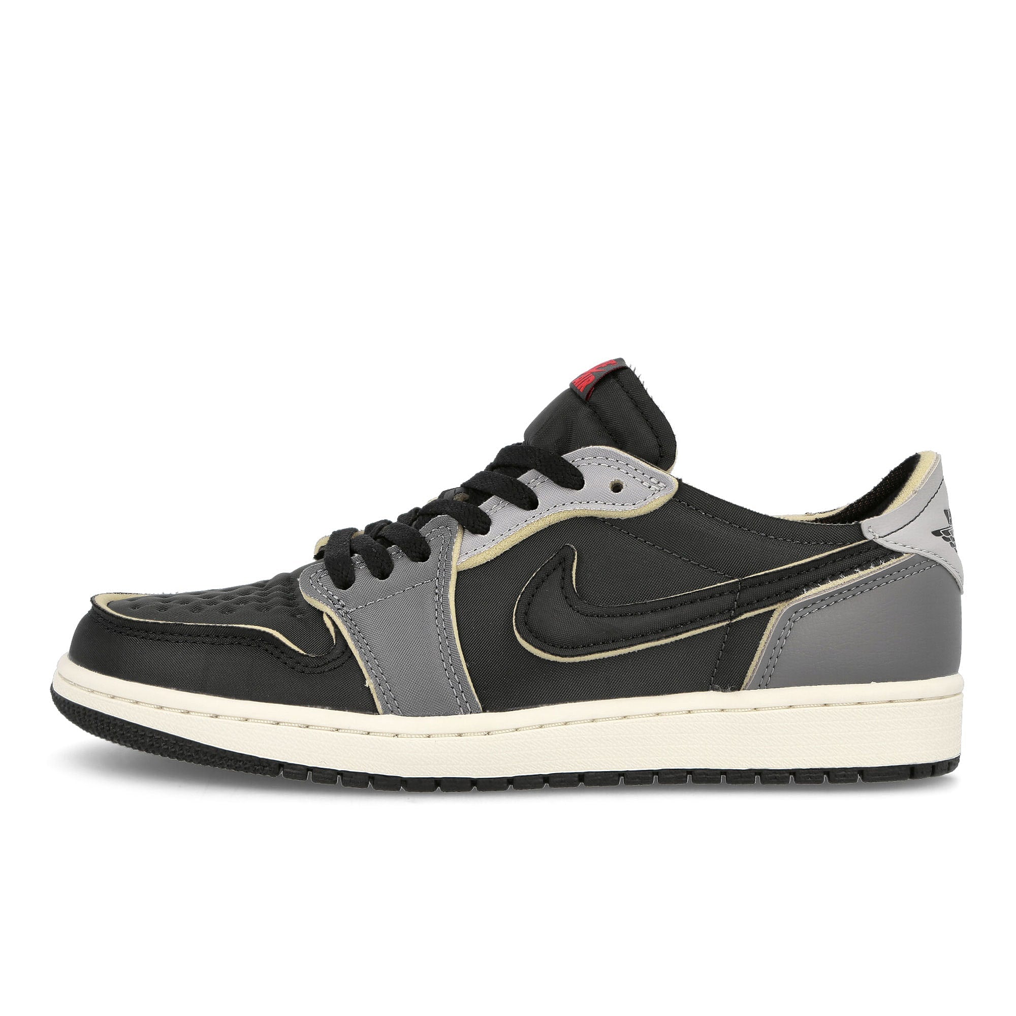 Jordan Air Jordan 1 Retro Low OG Black / Fire Red - Dark Smoke Grey Low Top Sneakers DV0982 006 | Overkill