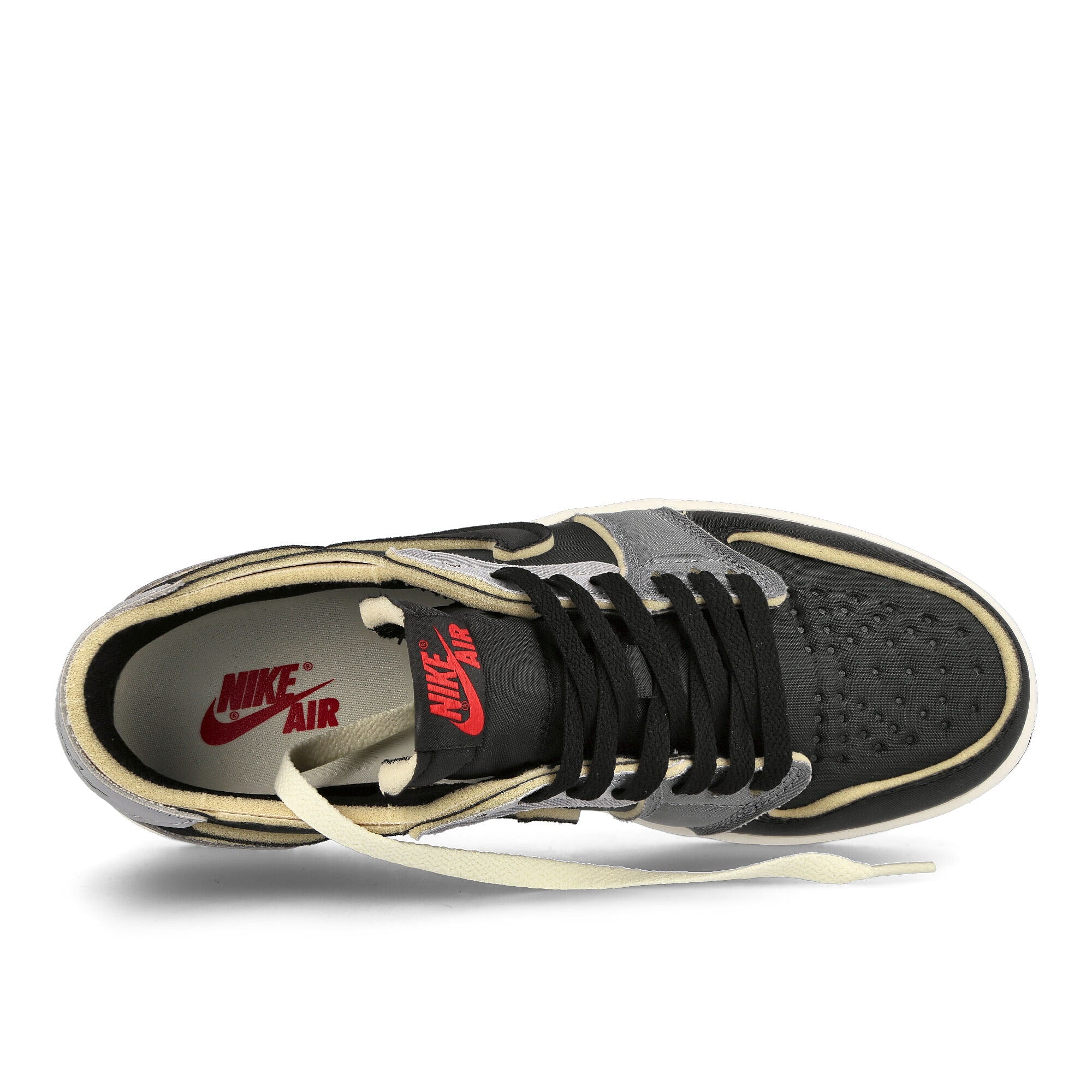Jordan Air Jordan 1 Retro Low OG Black / Fire Red - Dark Smoke Grey Low Top Sneakers Detailfoto | Overkill