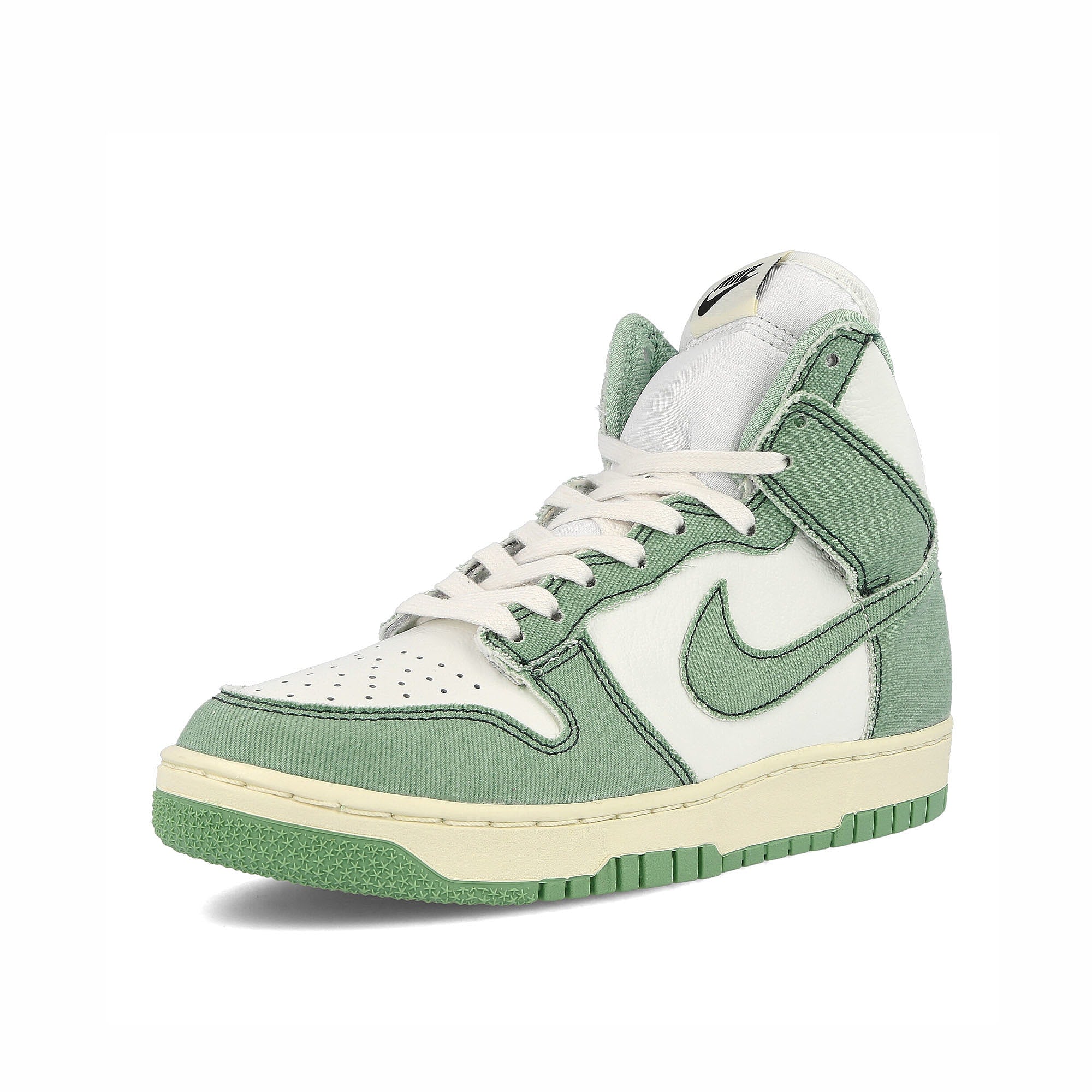 Nike wmns dunk hi 1985 Enamel Green-Enamel Green - Summit White Low Top Sneakers Close Up | Overkill