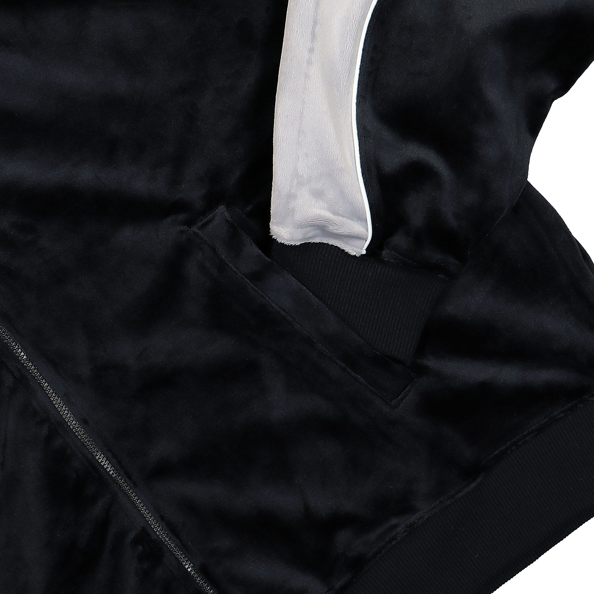 Jordan Air Jordan W Flight Velour Fleece Jacket Black / Cement Grey / Sail Track Jackets Detailfoto | Overkill