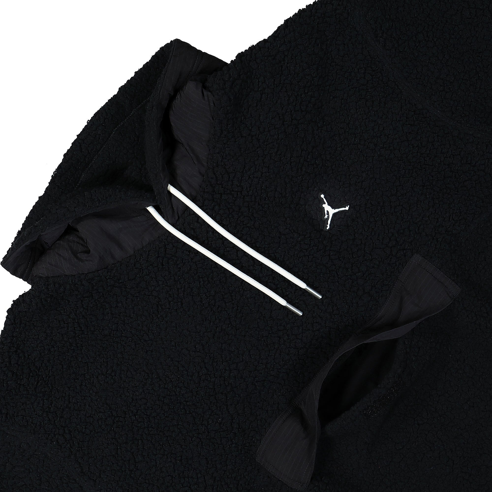 Jordan Air Jordan Essential Statement Fleece Winter Hoodie Black / Black / Sail / Sail Hoodies Detailfoto | Overkill