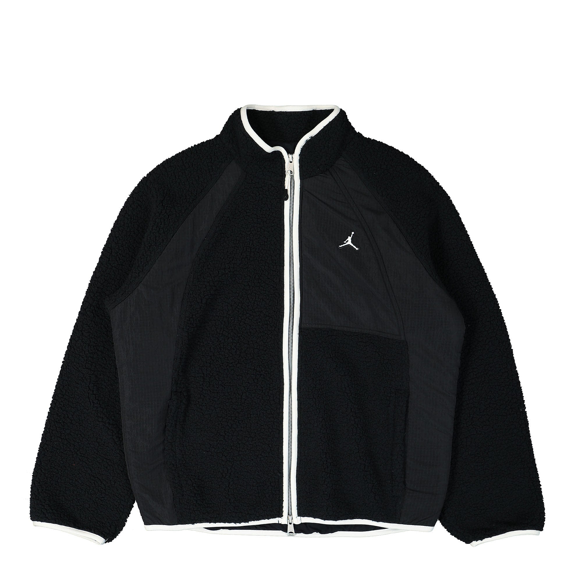 Jordan Air Jordan Essentials Full-Zip Winter Fleece Jacket Black / Black / Sail / Sail Fleece Jackets DV1583 010 | Overkill
