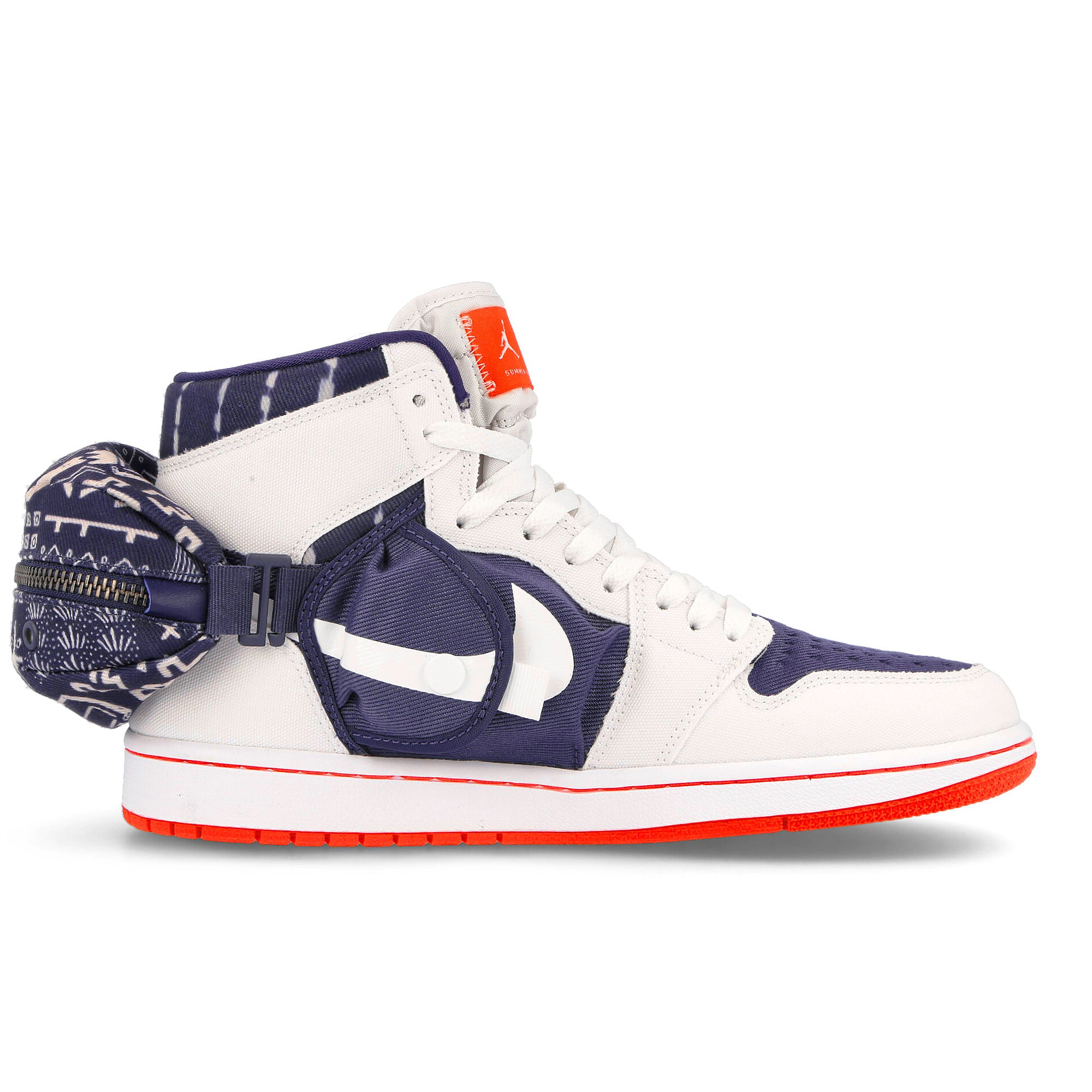 Jordan Air Jordan 1 Utility Q White / Neutral Indigo - Light Bone High Top Sneakers Silhouette | Overkill