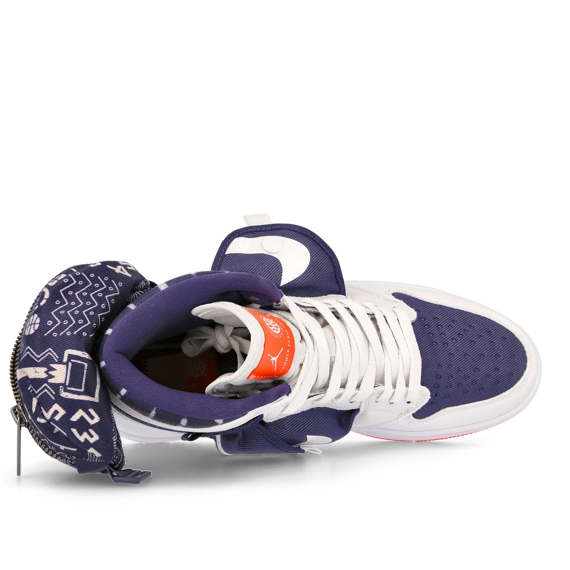 Jordan Air Jordan 1 Utility Q White / Neutral Indigo - Light Bone High Top Sneakers Detailfoto | Overkill