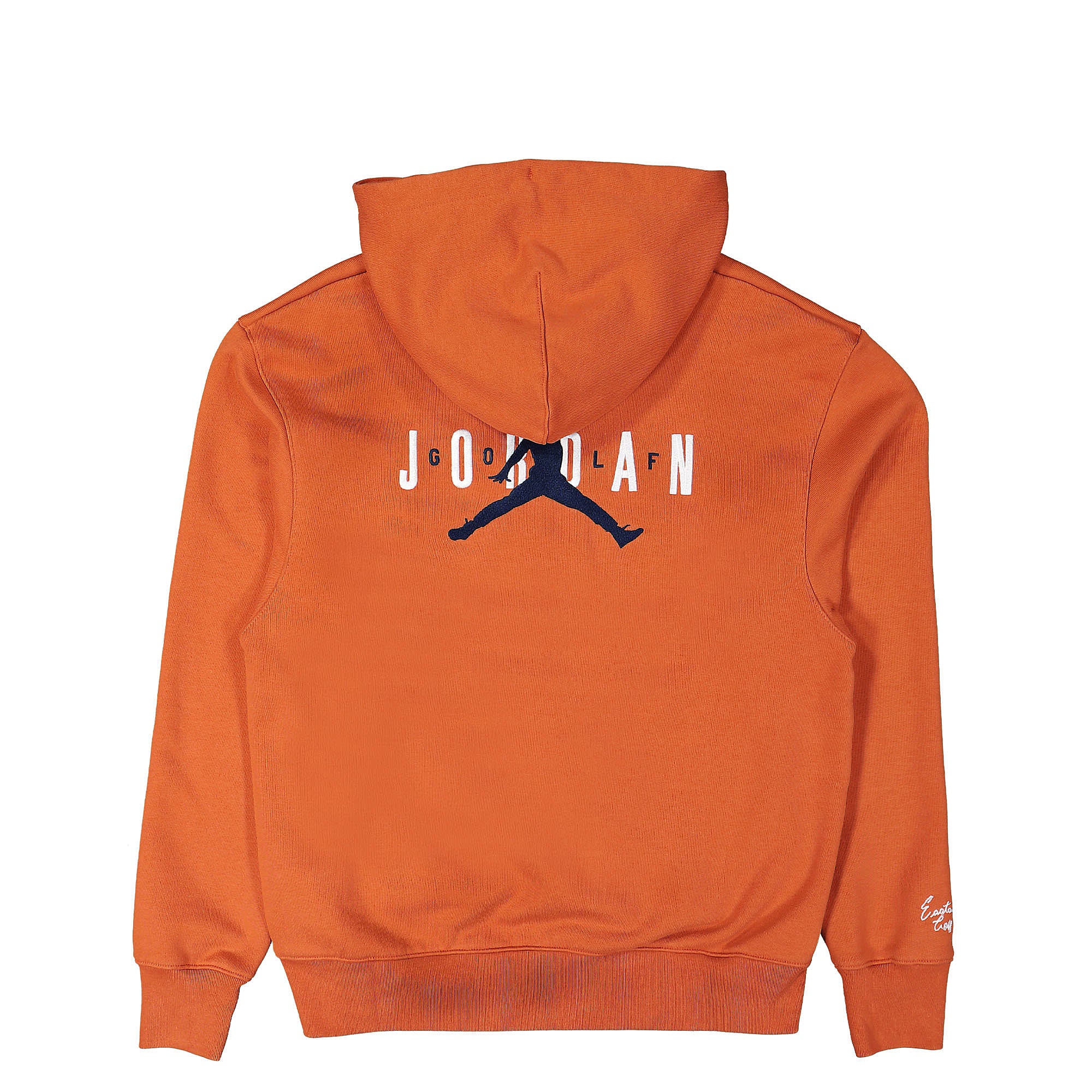 Jordan Eastside Golf x Air Jordan Fleece Hoodie Burnt Sunrise / Midnight Navy / White Hoodies Close-up | Overkill