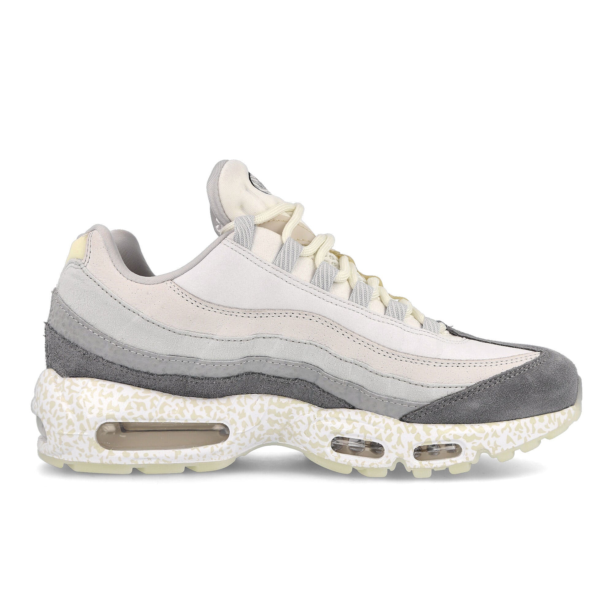 Nike air max 95 qs Summit White-Light Bone - Cool Grey Sneakers Silhouette | Overkill