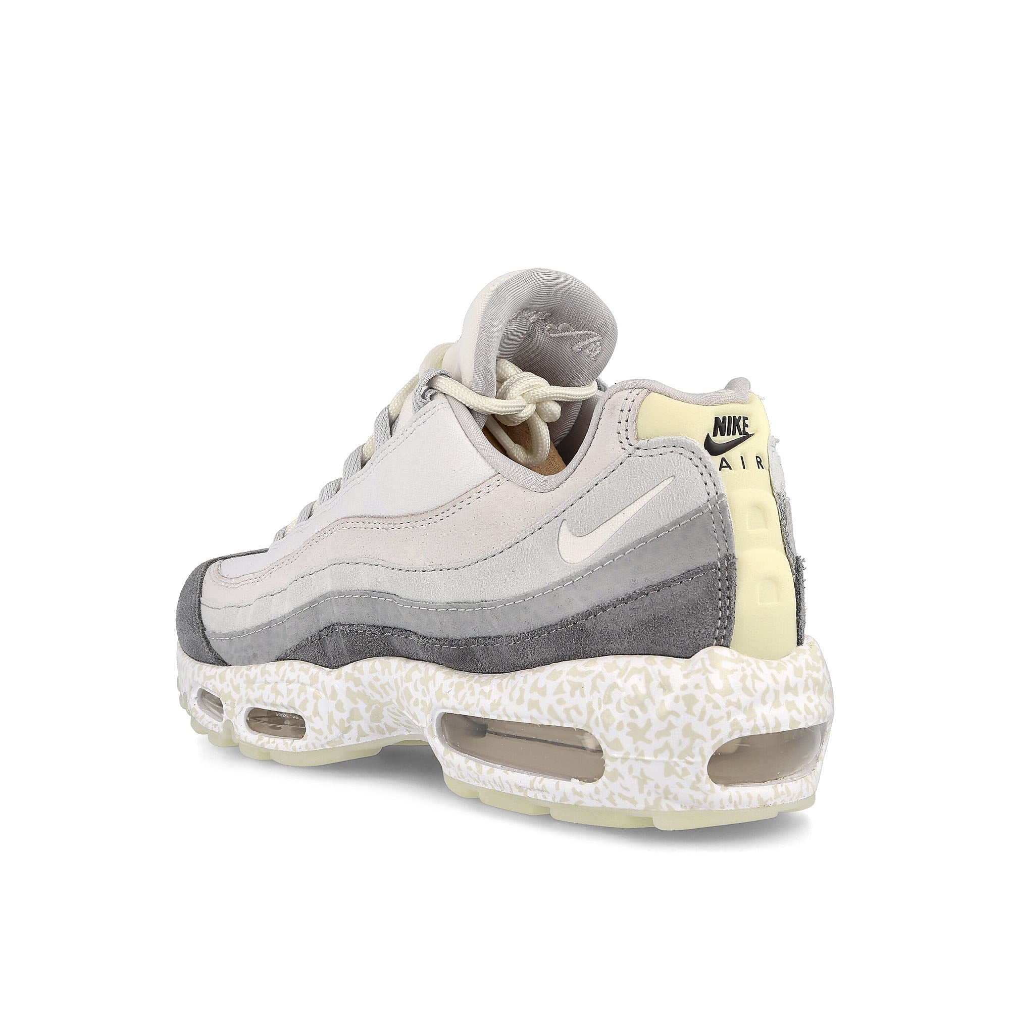 Nike air max 95 qs Summit White-Light Bone - Cool Grey Sneakers Material | Overkill