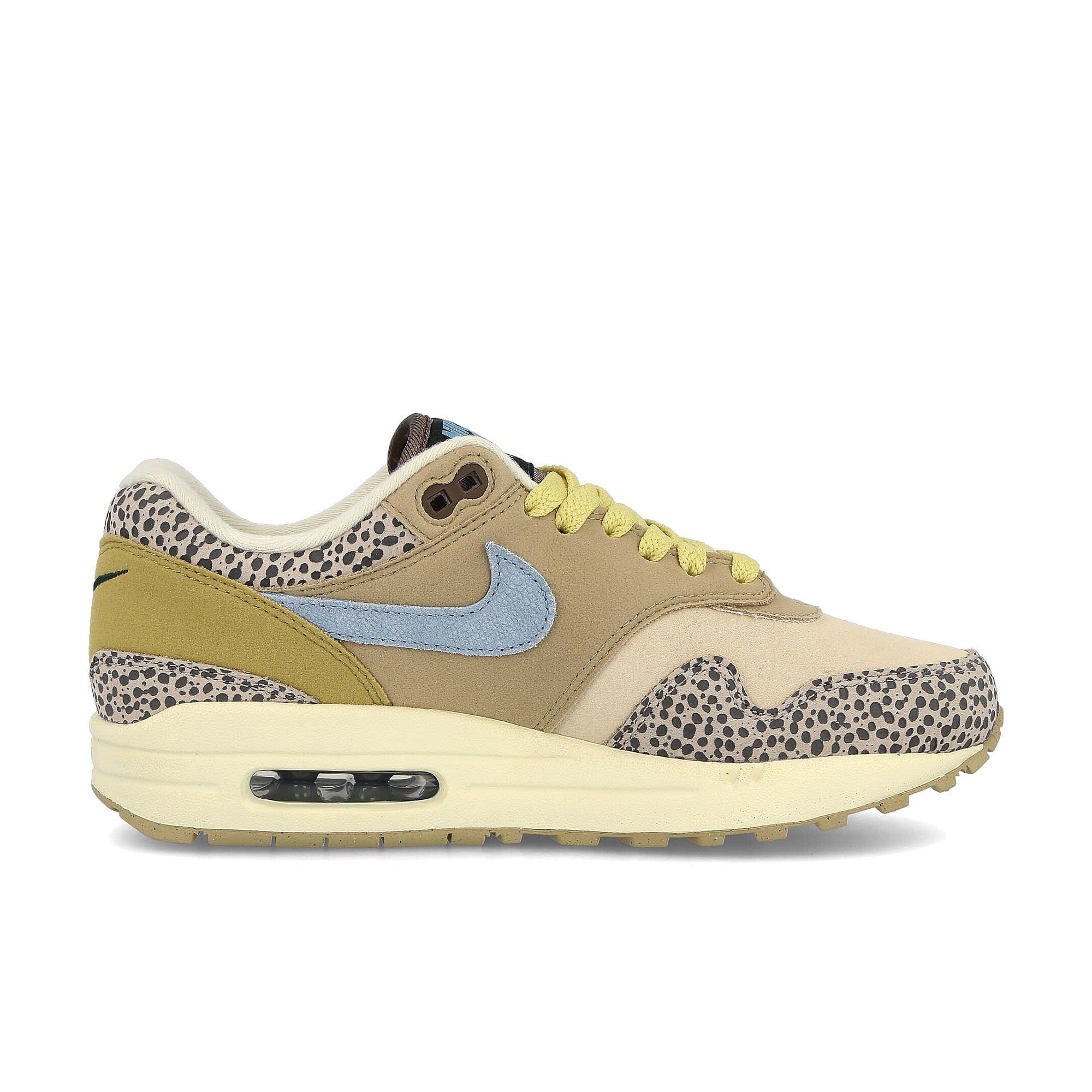 Nike wmns air max 1 Cobblestone-Worn Blue - Limestone Low Top Sneakers Silhouette | Overkill