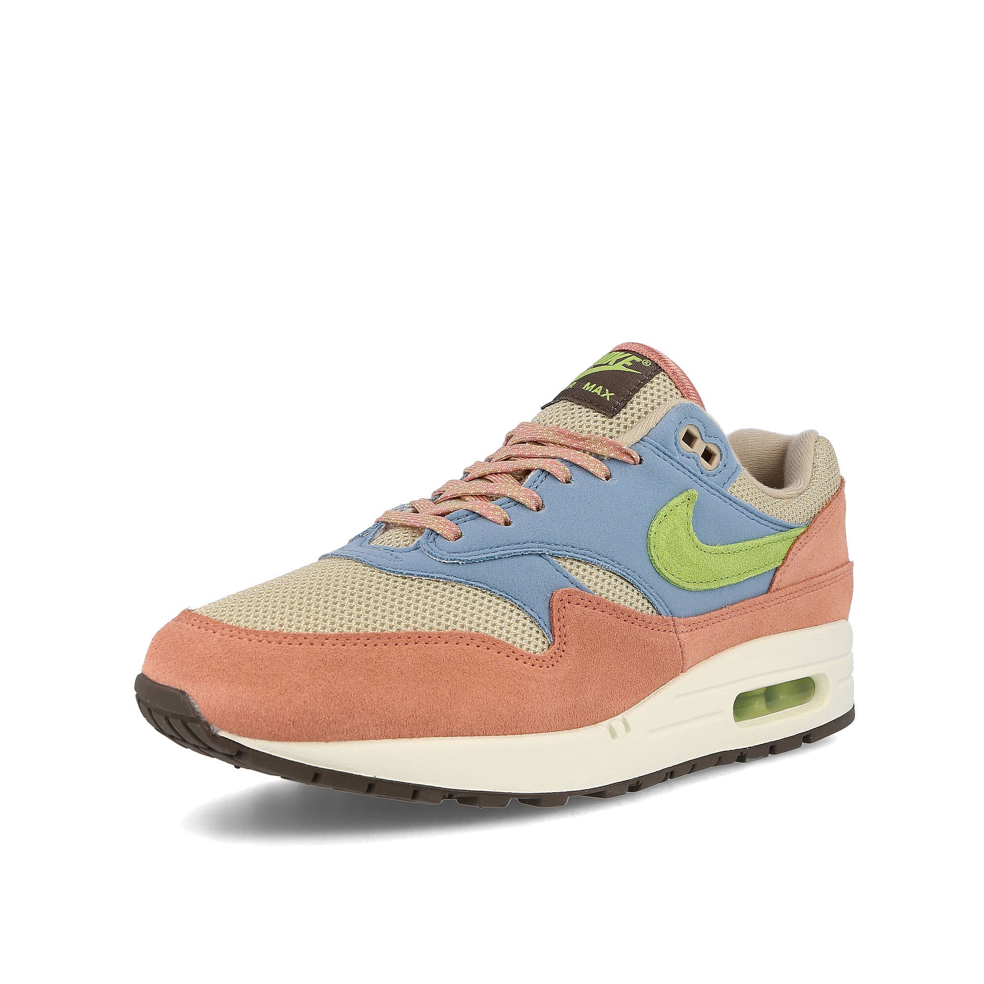 Nike air max 1 Light Madder Root-Vivid Green - Rattan Low Top Sneakers Close Up | Overkill