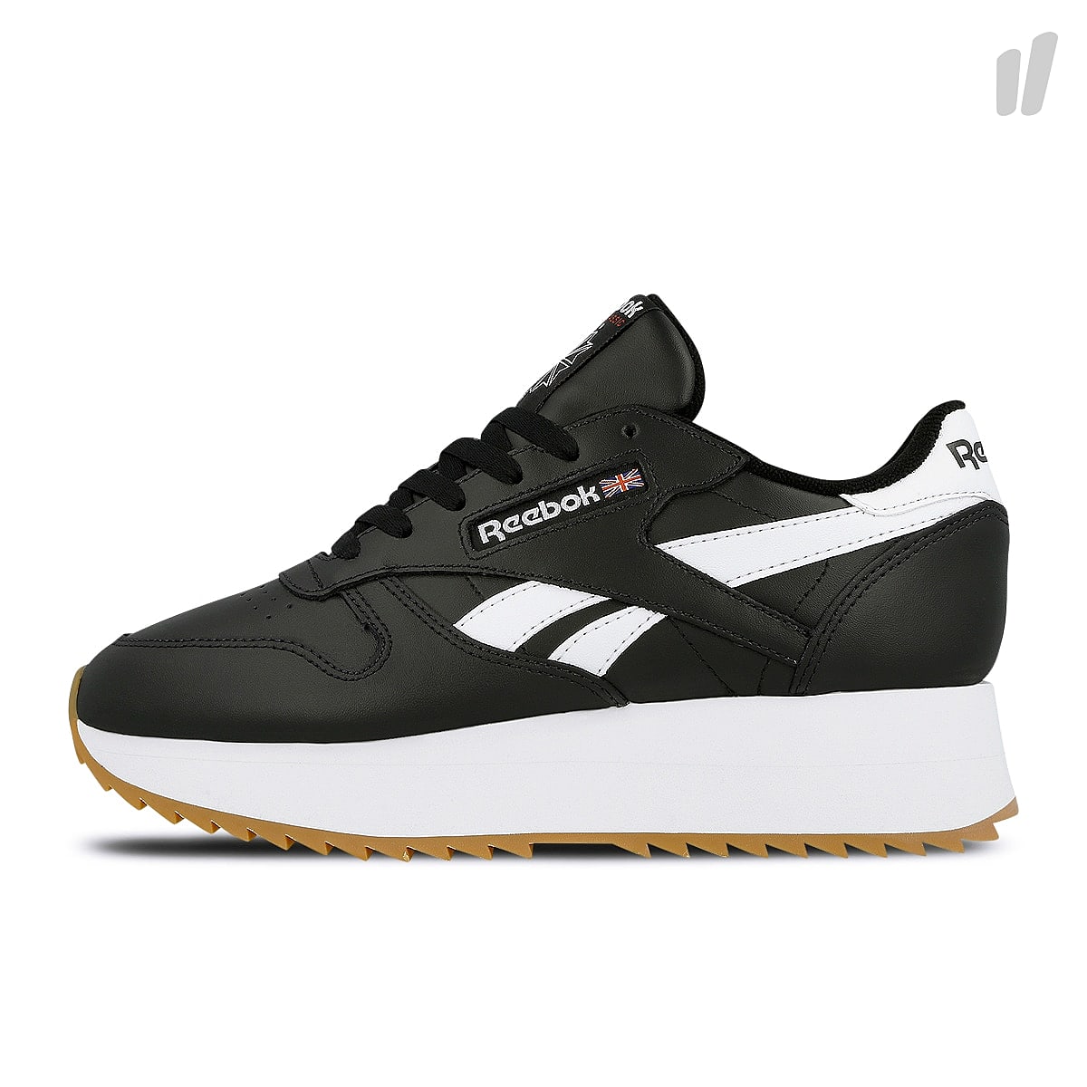 Reebok wmns classic leather double Black / White / Primal Red Sneakers DV3631 | Overkill
