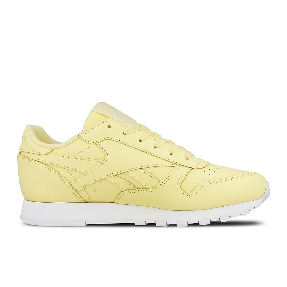 Reebok wmns classic leather Filtered Yellow-White Sneakers Silhouette | Overkill