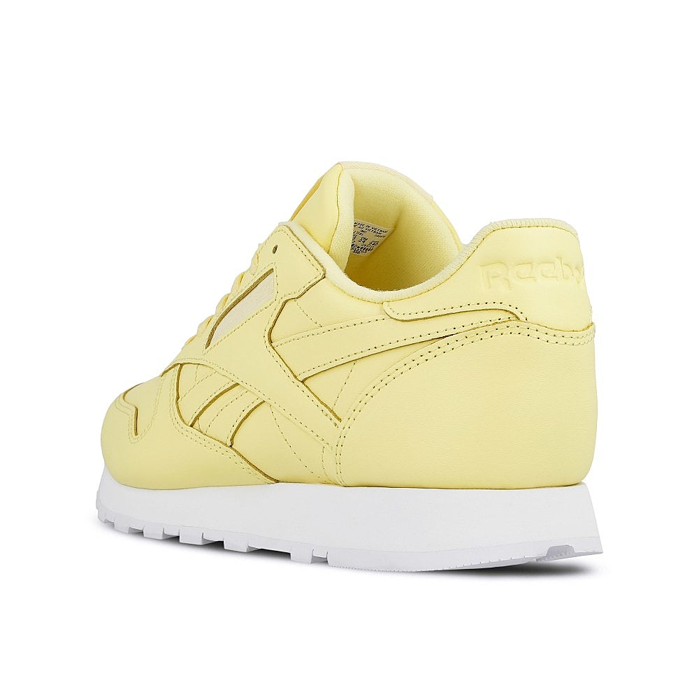 Reebok wmns classic leather Filtered Yellow-White Sneakers Material | Overkill