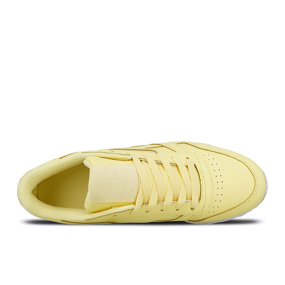 Reebok wmns classic leather Filtered Yellow-White Sneakers Detailfoto | Overkill